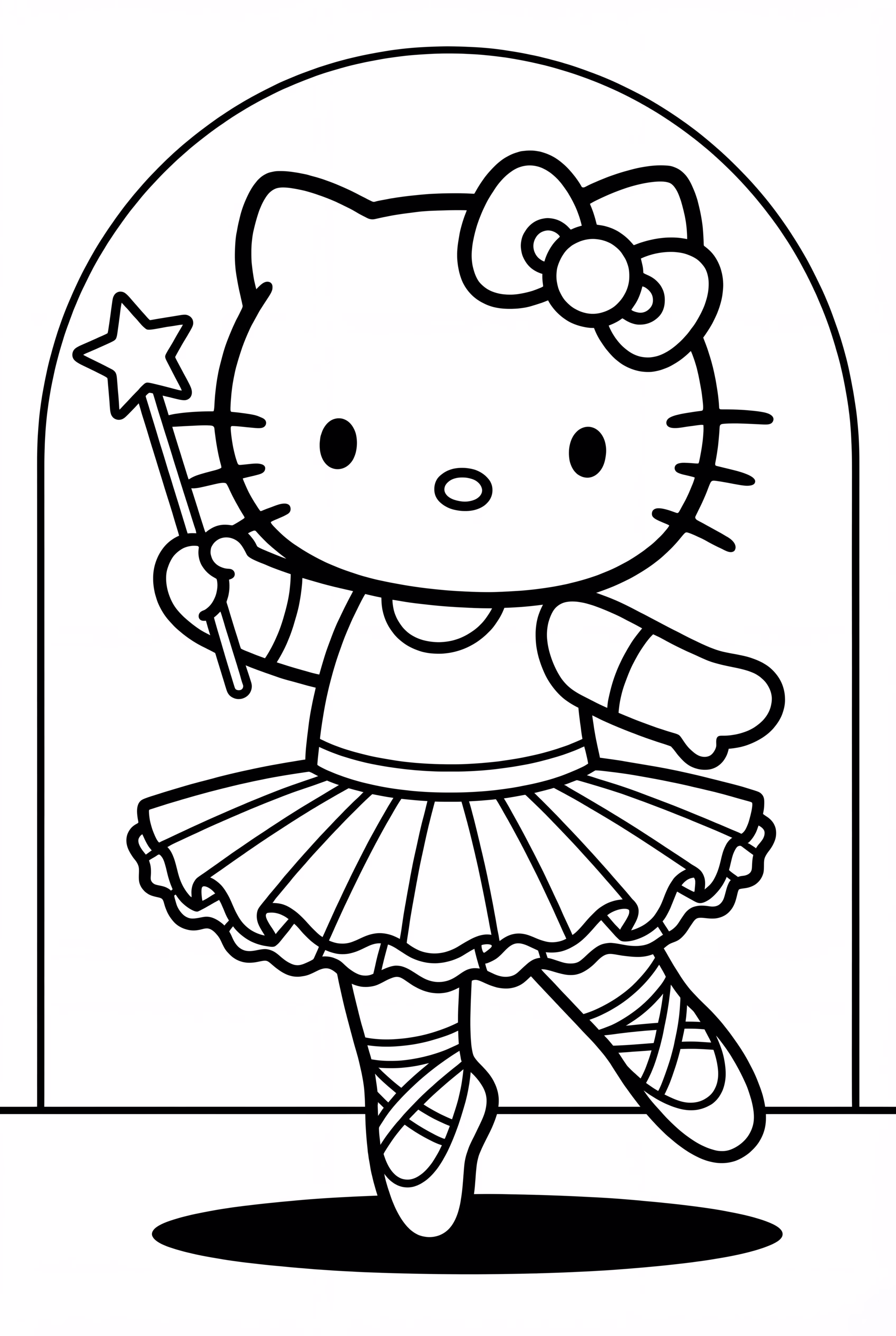 Hello Kitty Ballerina with a Magic Wand