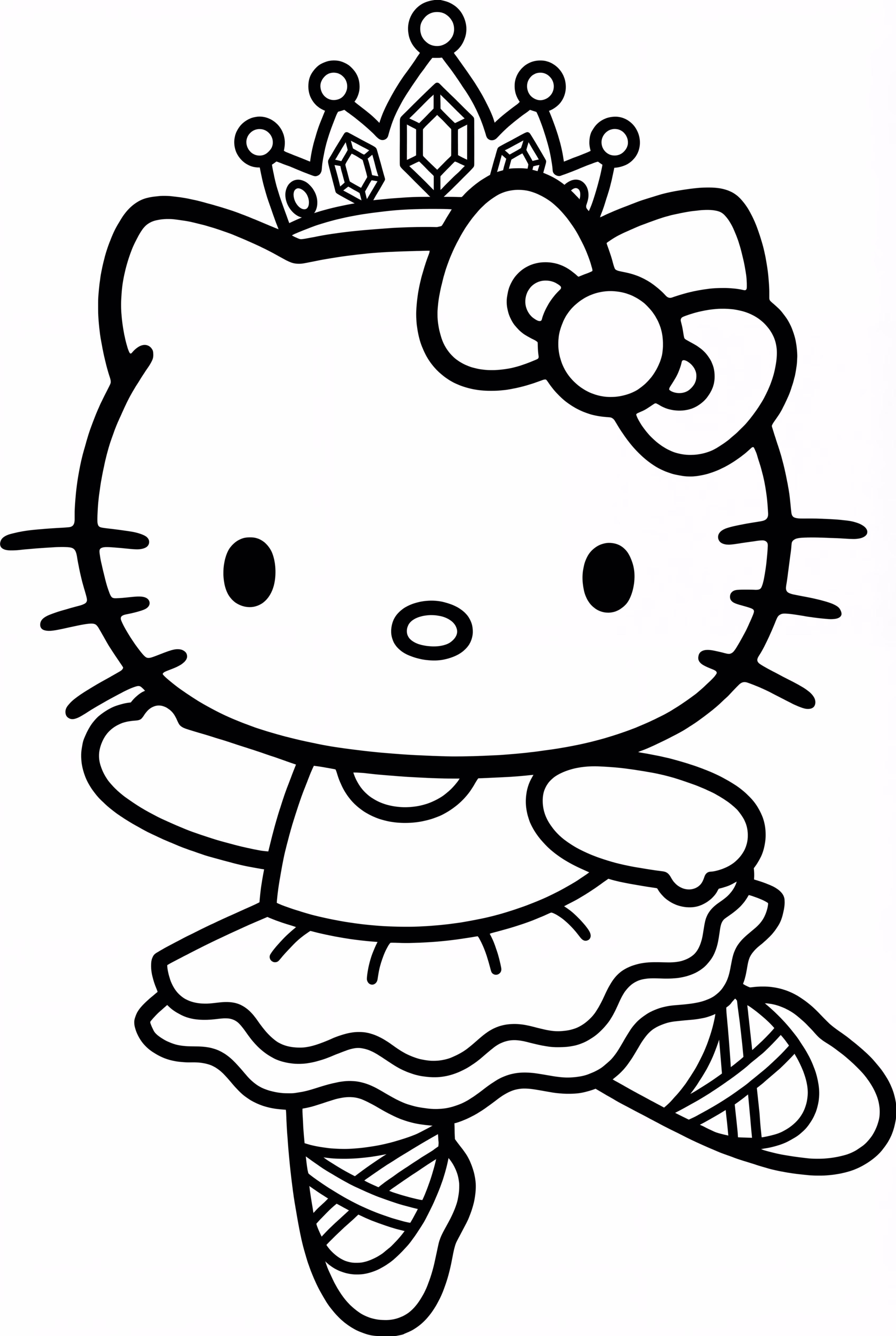 Hello Kitty Ballerina with a Sparkling Tiara