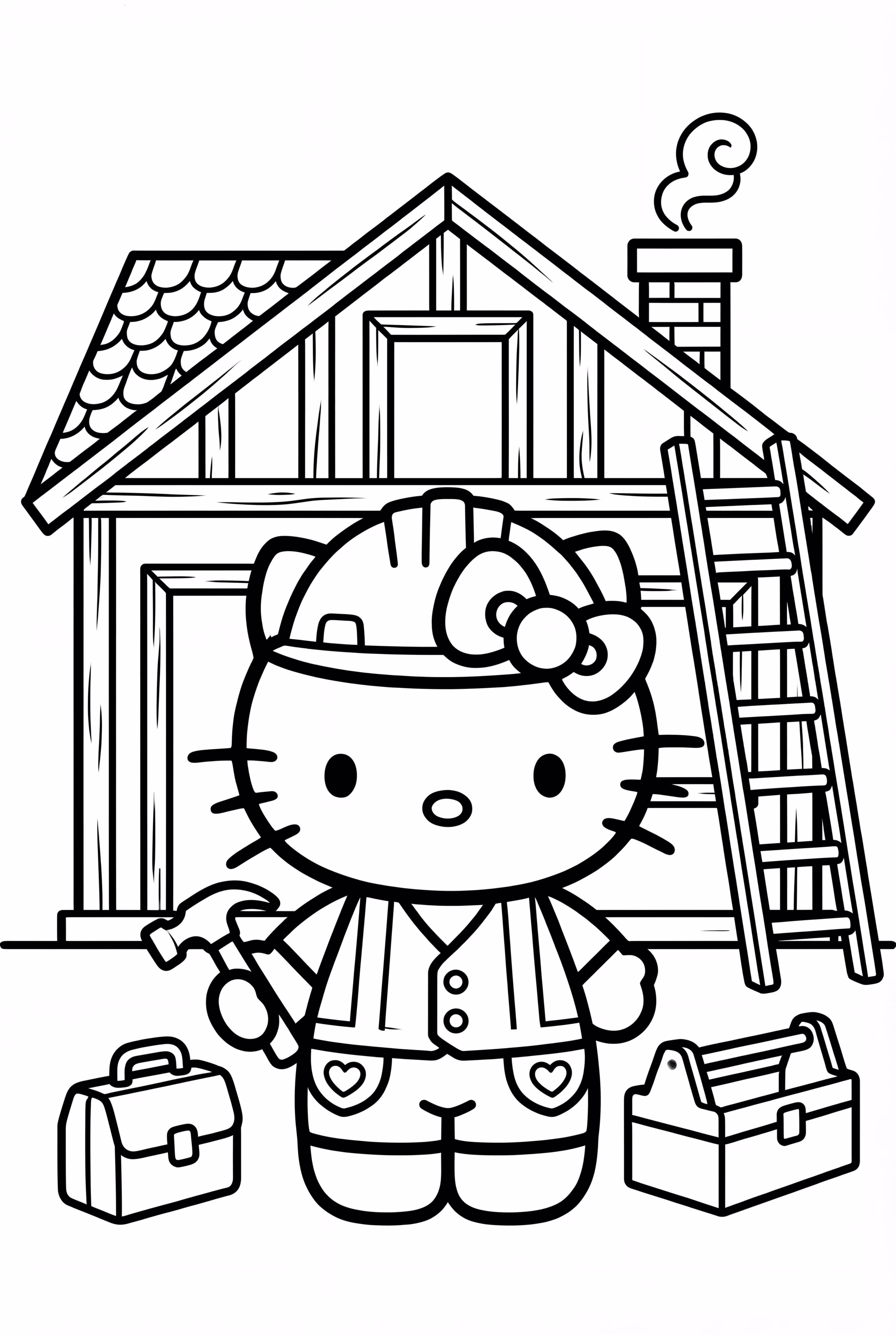 凱蒂貓在建造她的夢想家園