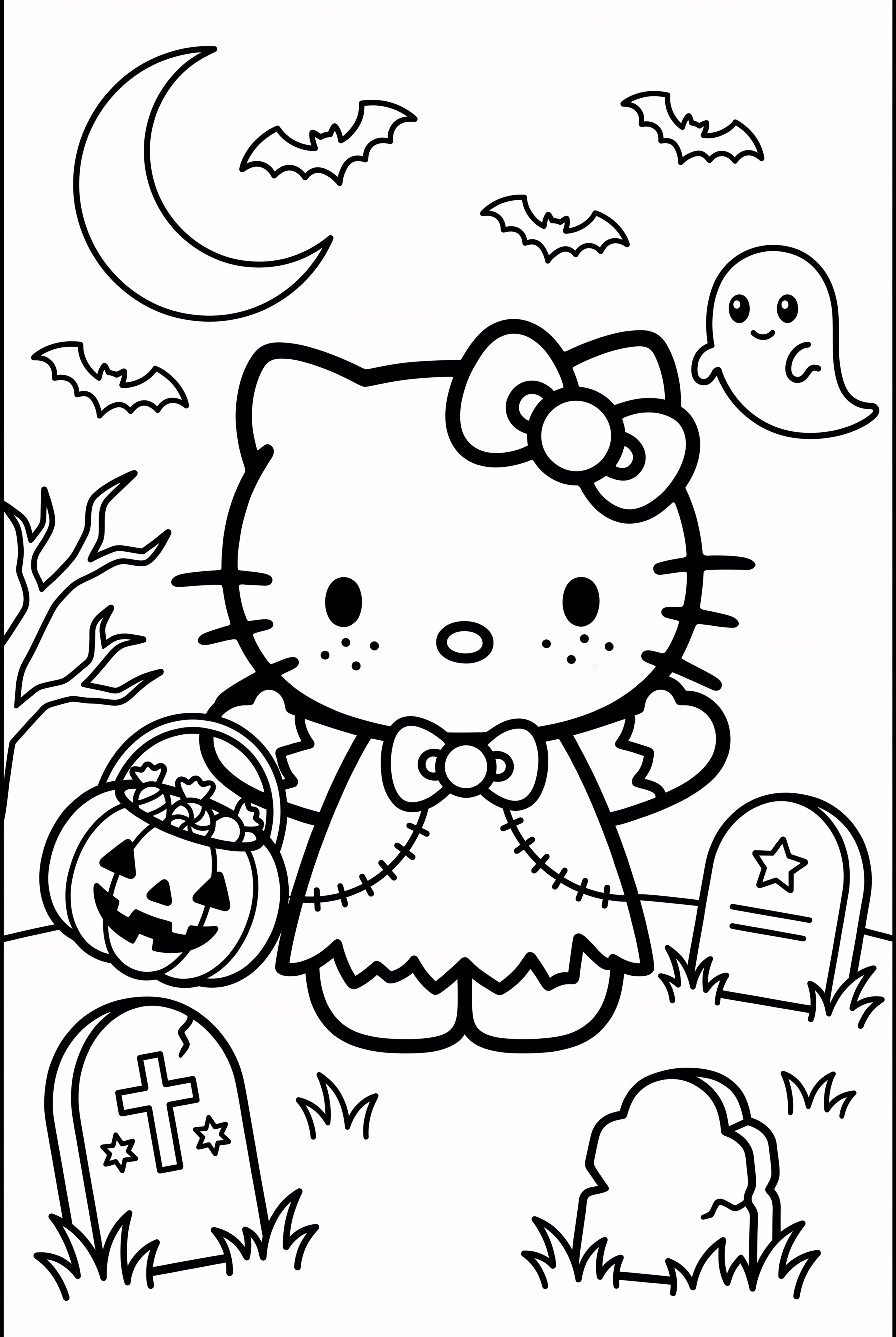 哈囉凱蒂慶祝萬聖節，化身可愛的小僵尸-2