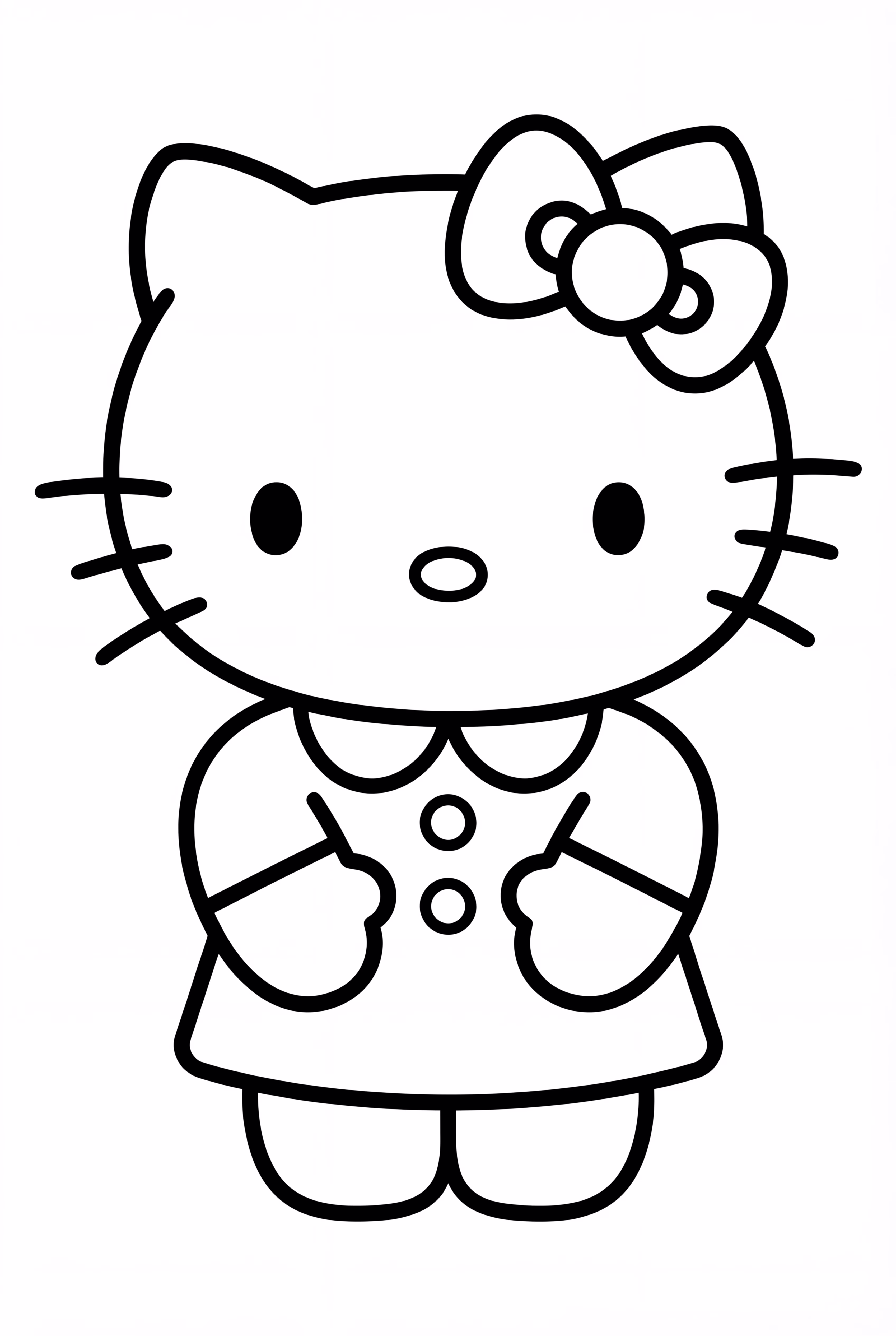 凱蒂貓在廚房裡做菜