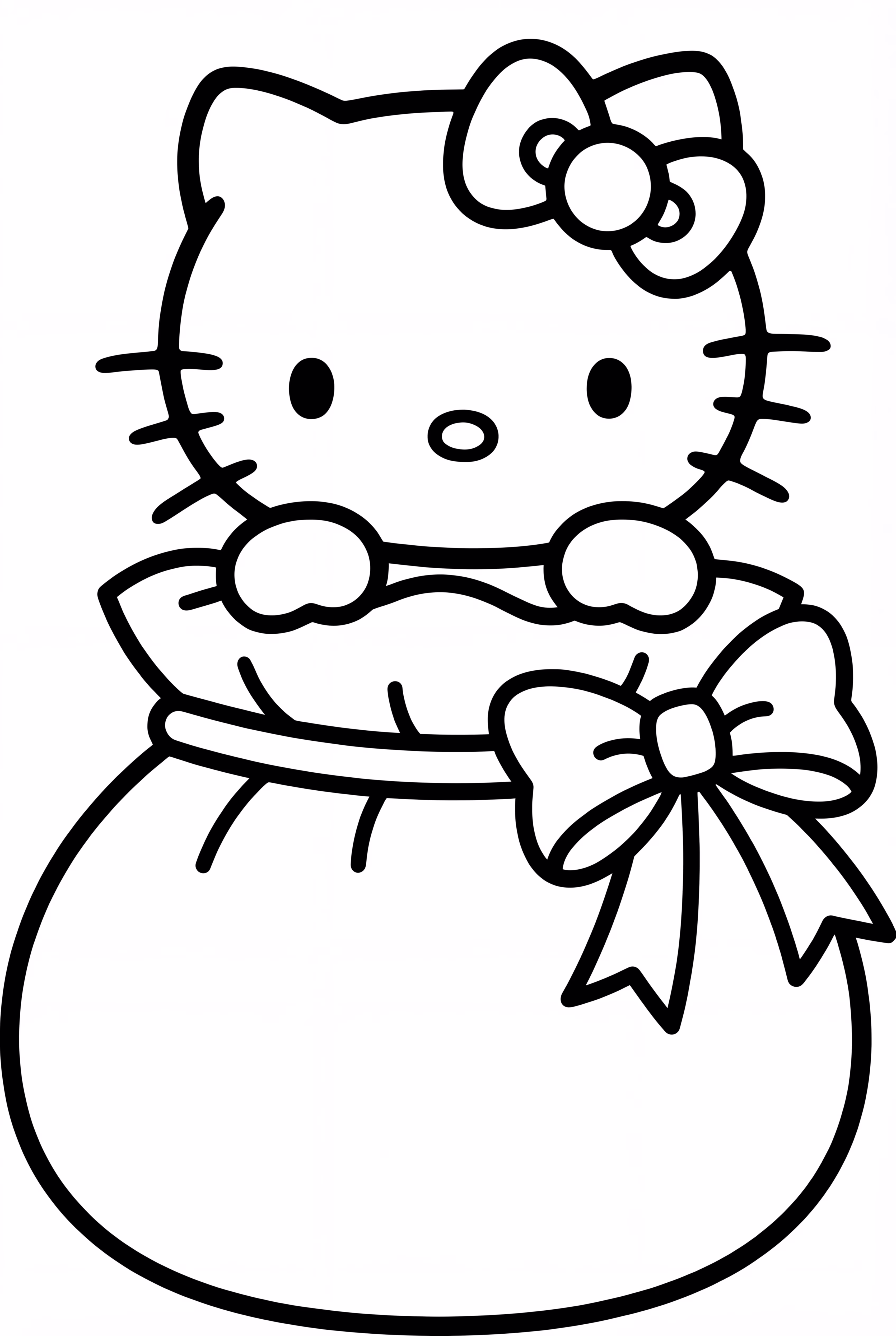 Hello Kitty In A Santa Sack