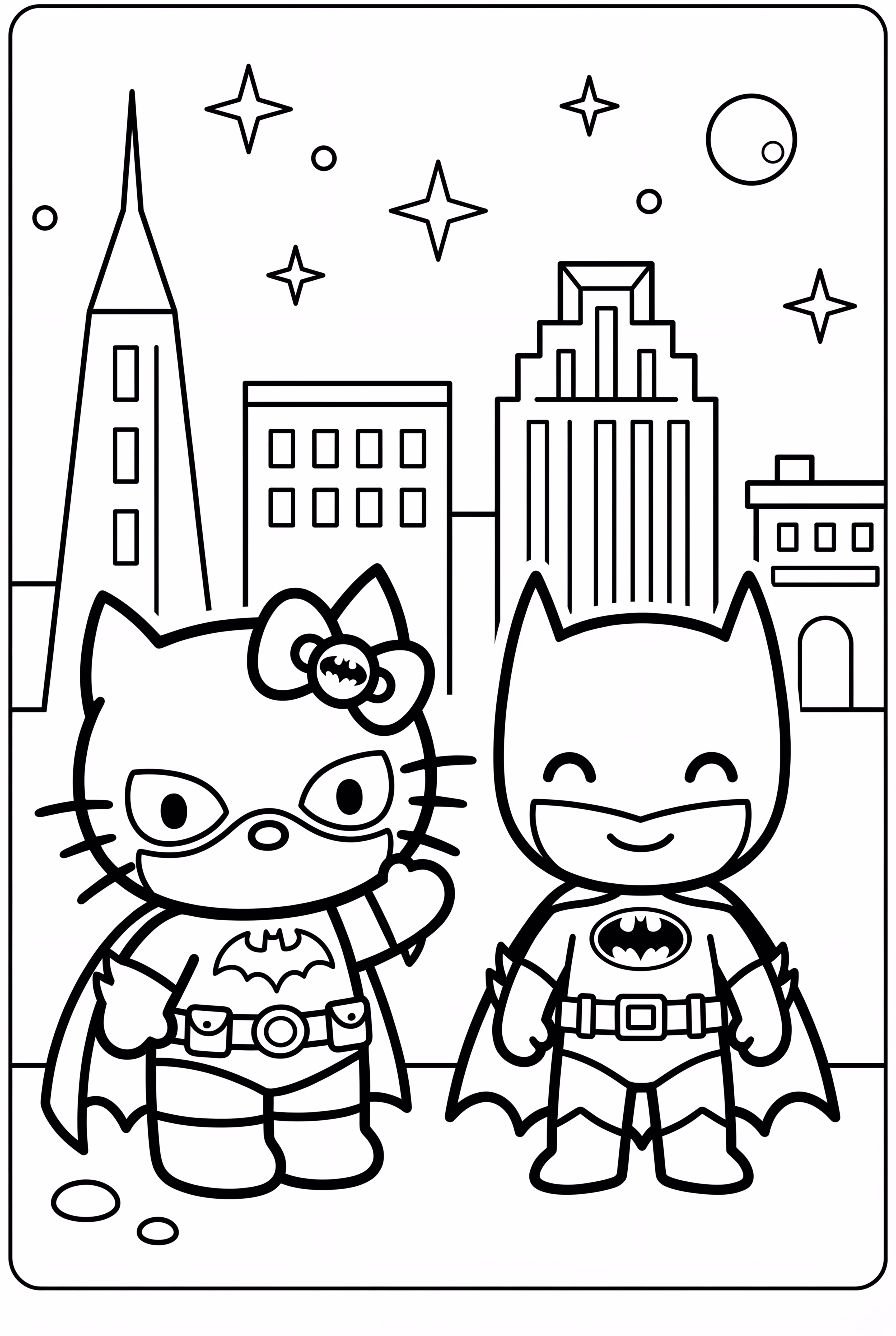 Hello Kitty Meets Batman
