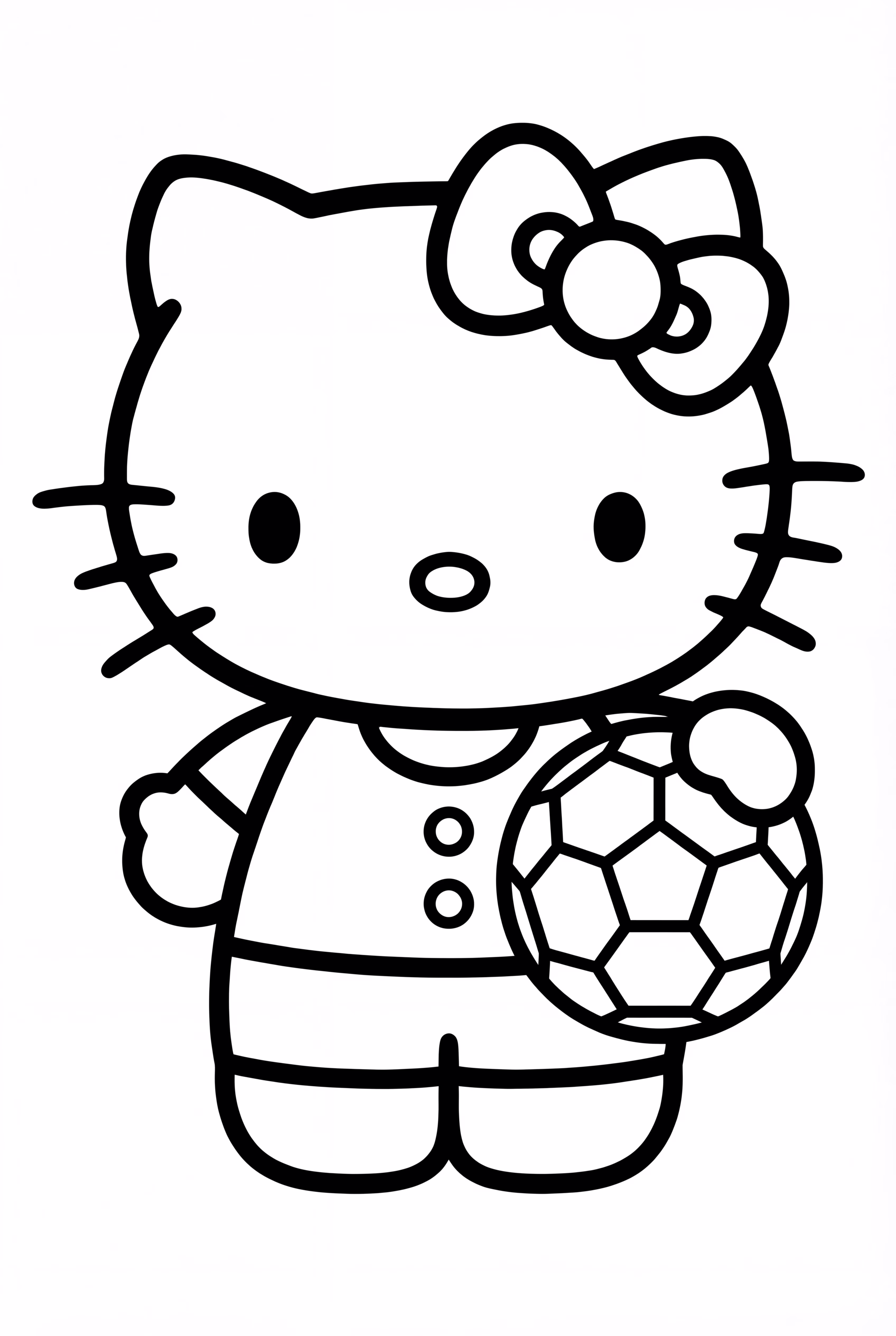 Hello Kitty 玩足球