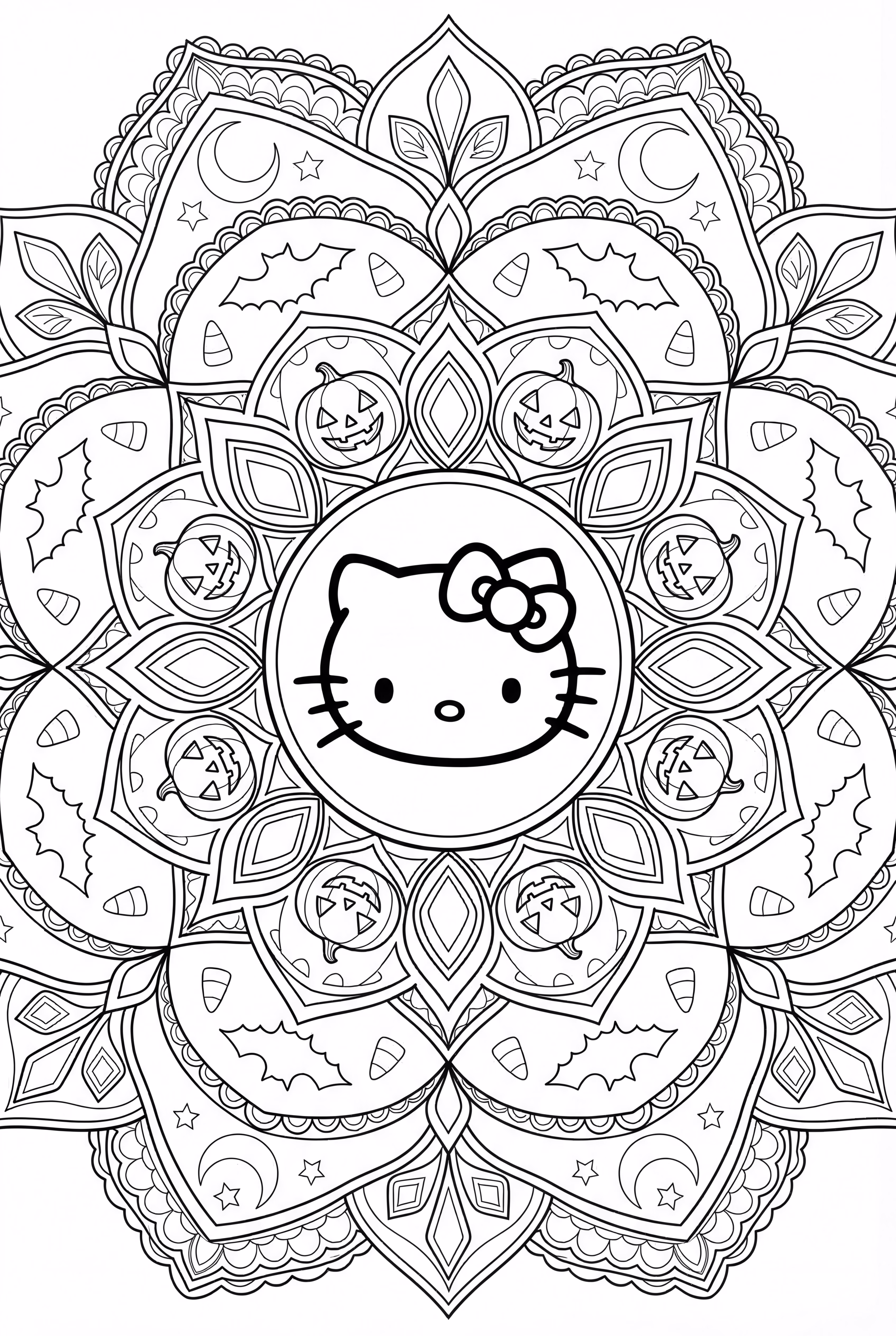 凯蒂猫的复杂万圣节曼陀罗