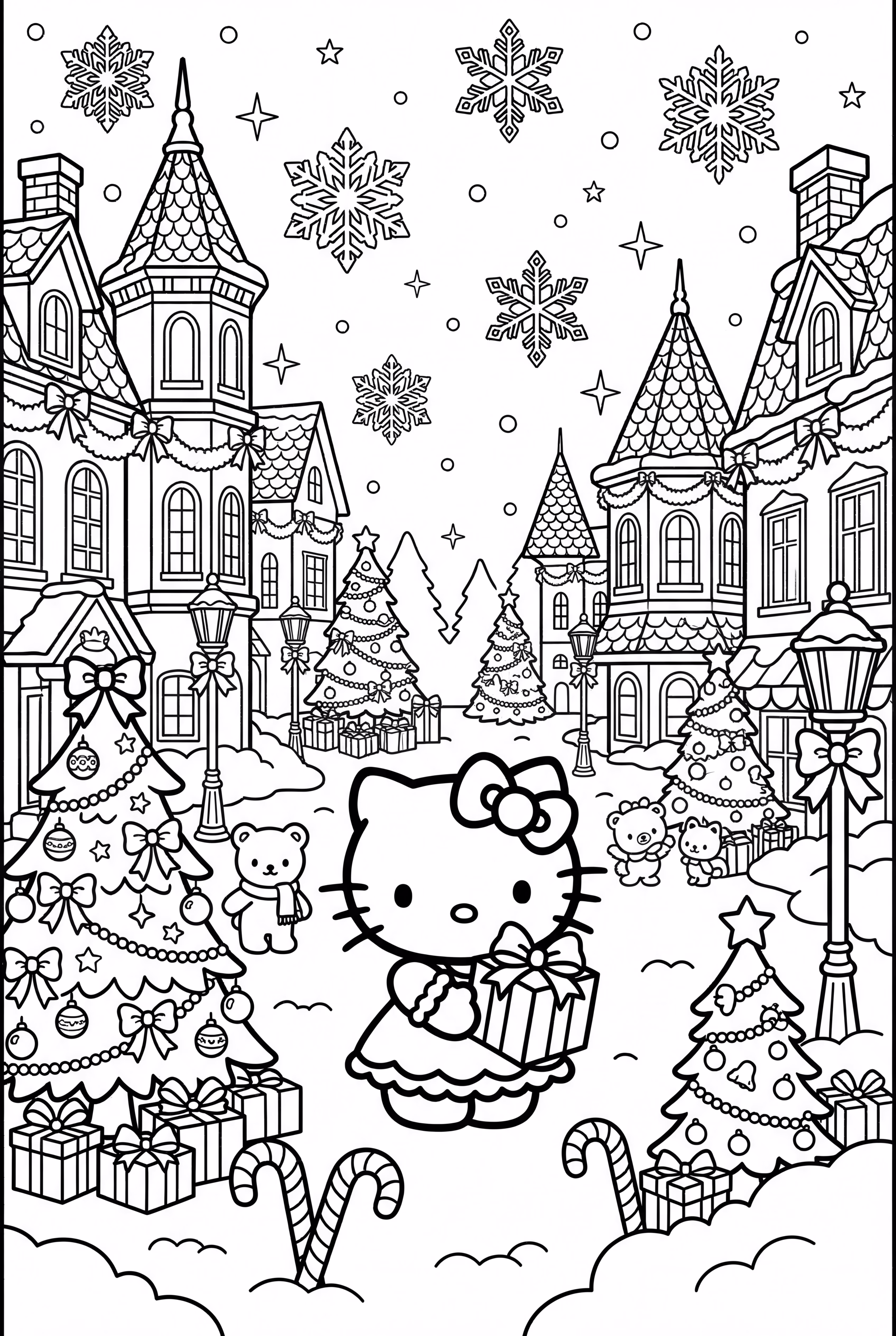 Hello Kitty's Magical Christmas Town Square