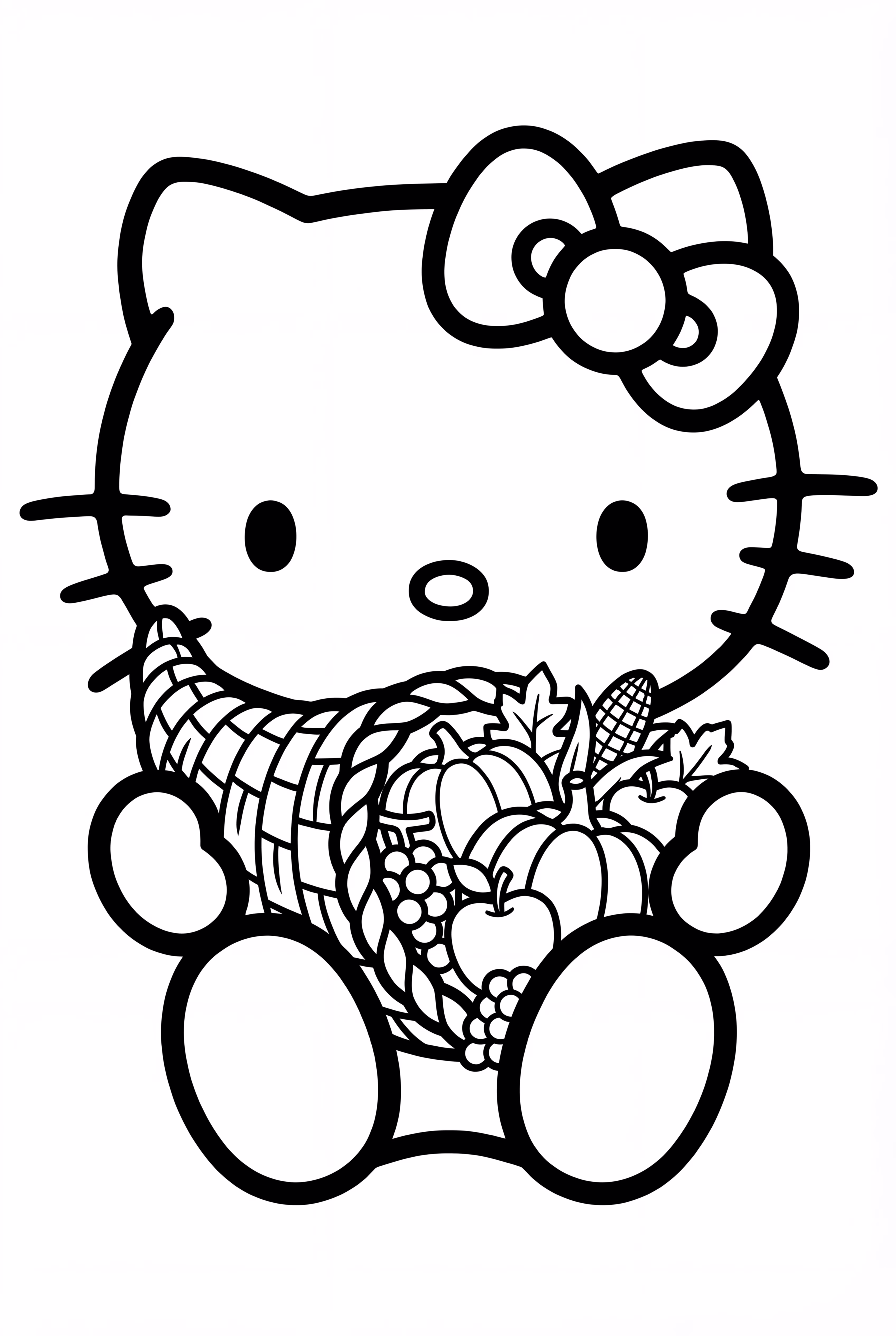 Hello Kitty Thanksgiving And A Cornucopia Horn