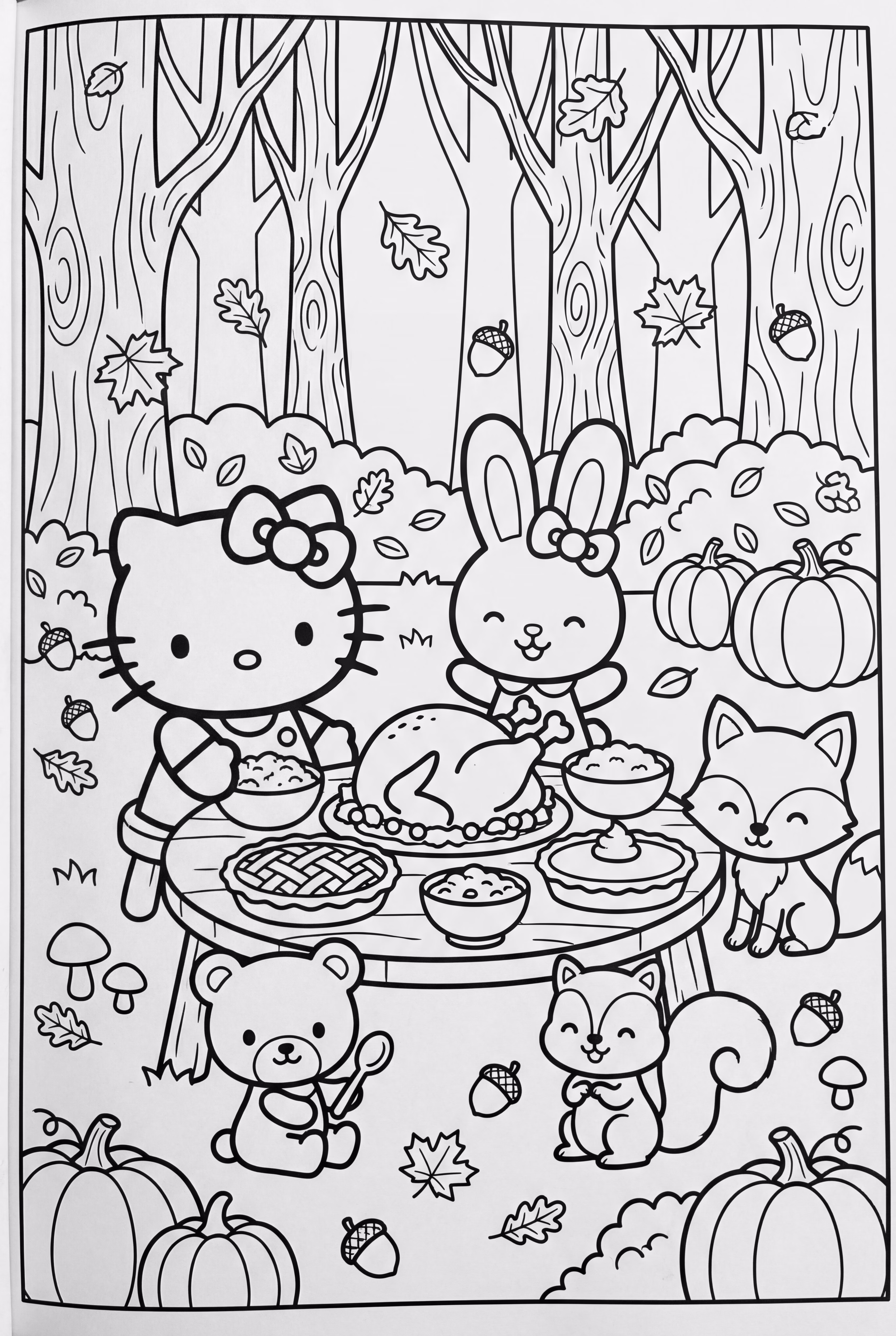 Hello Kitty Thanksgiving Forest Friends Gathering