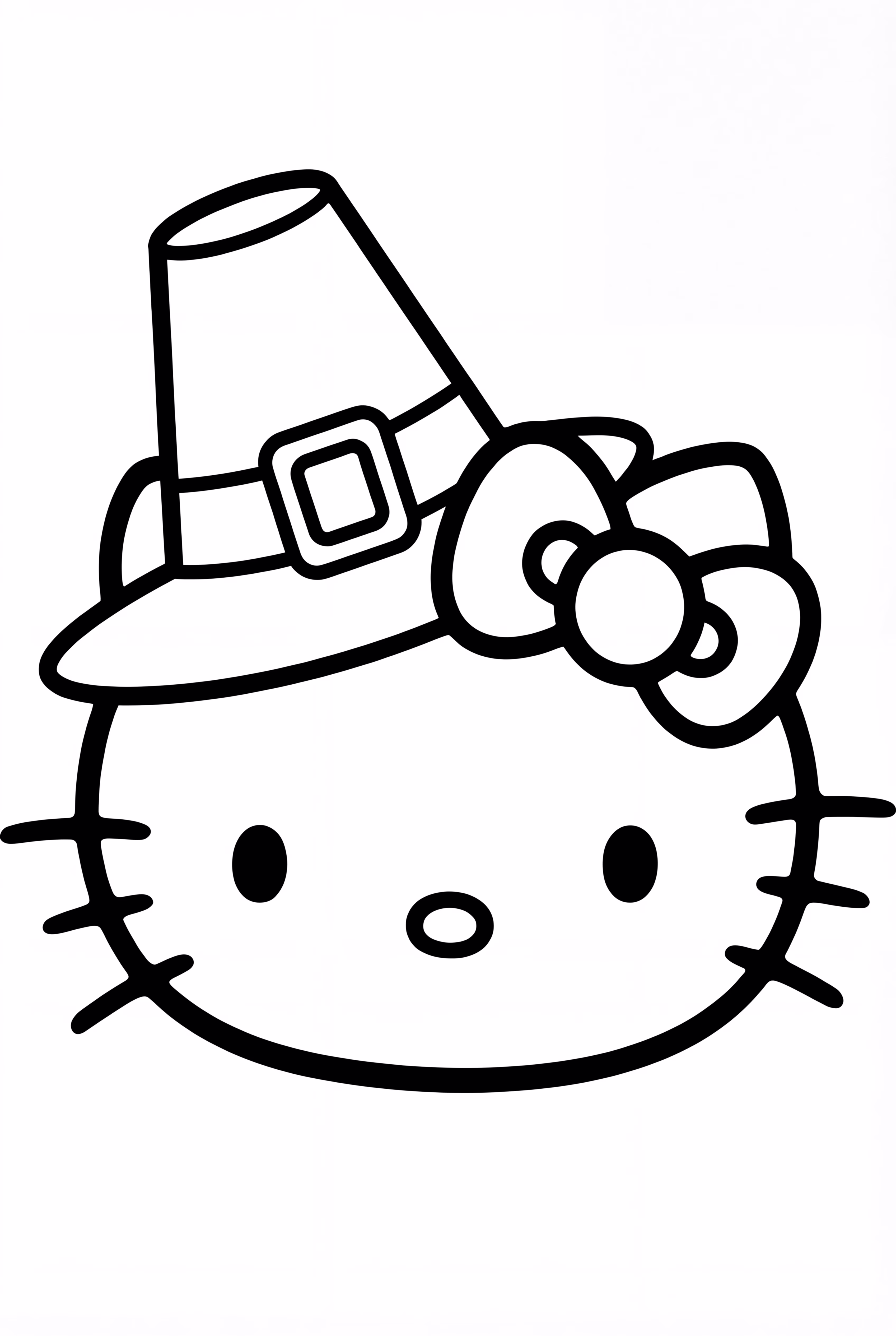 Hello Kitty Acción de Gracias Solo la Cara