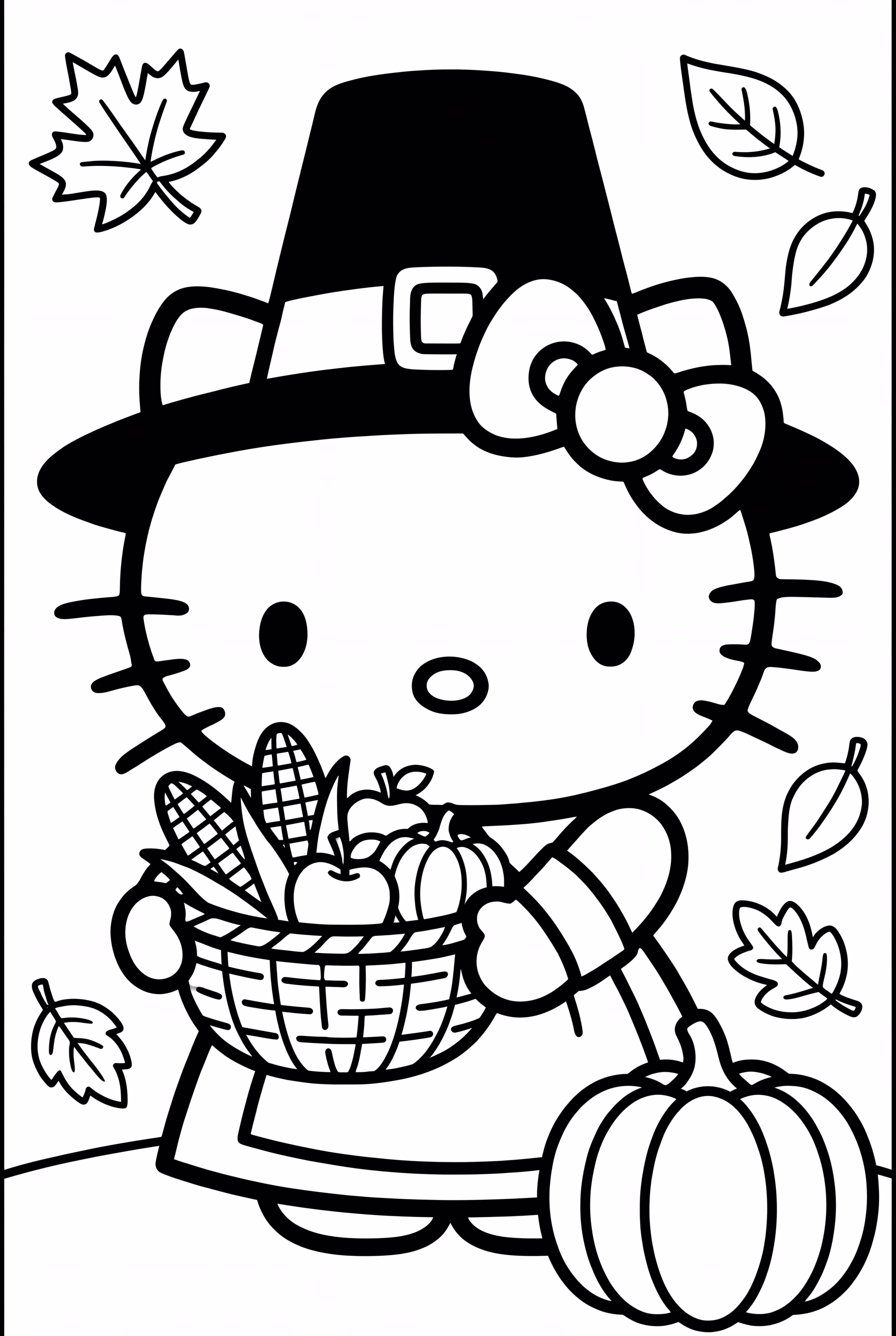 헬로키티 추수감사절 순례자 의상