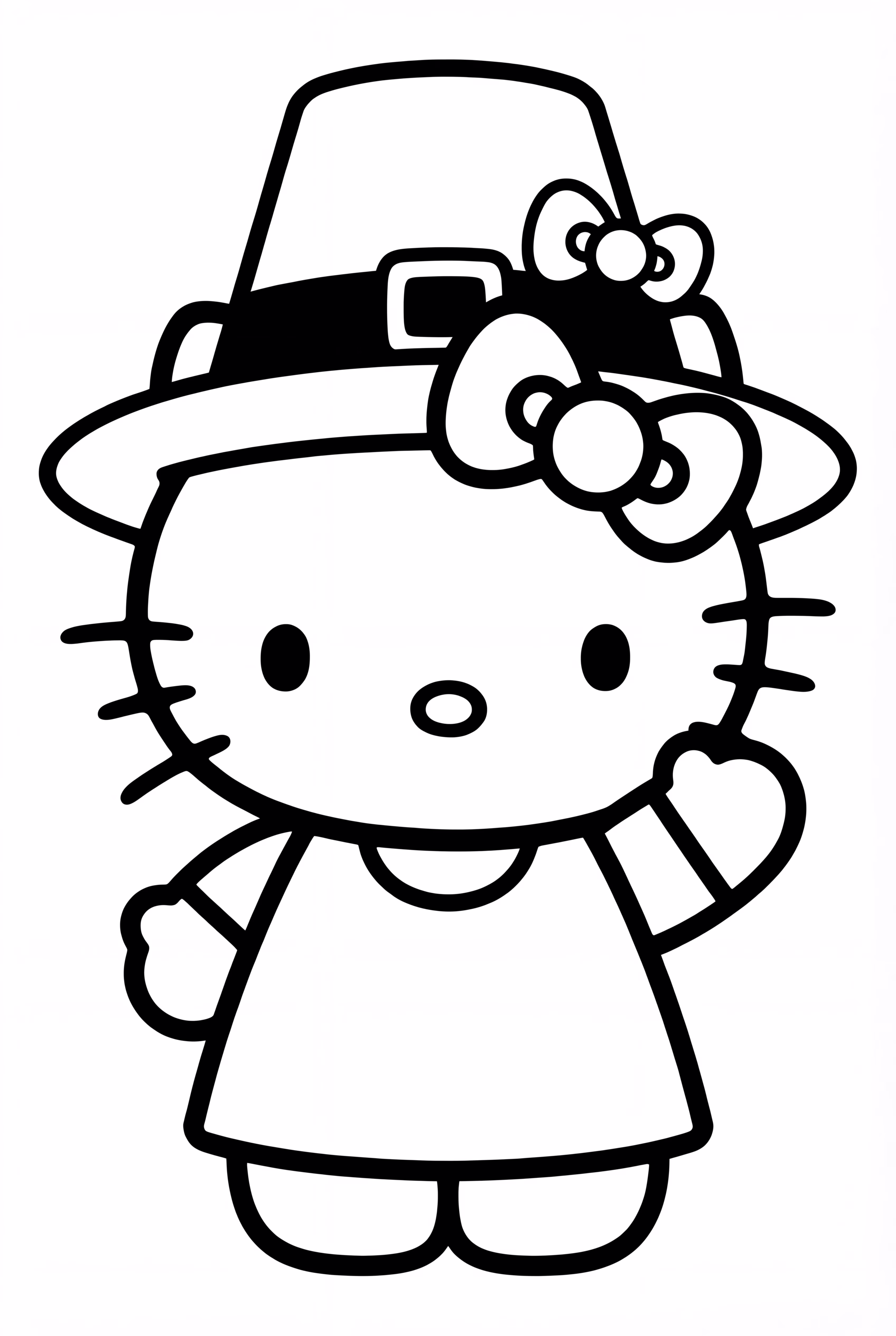 Hello Kitty Thanksgiving Waving Hello