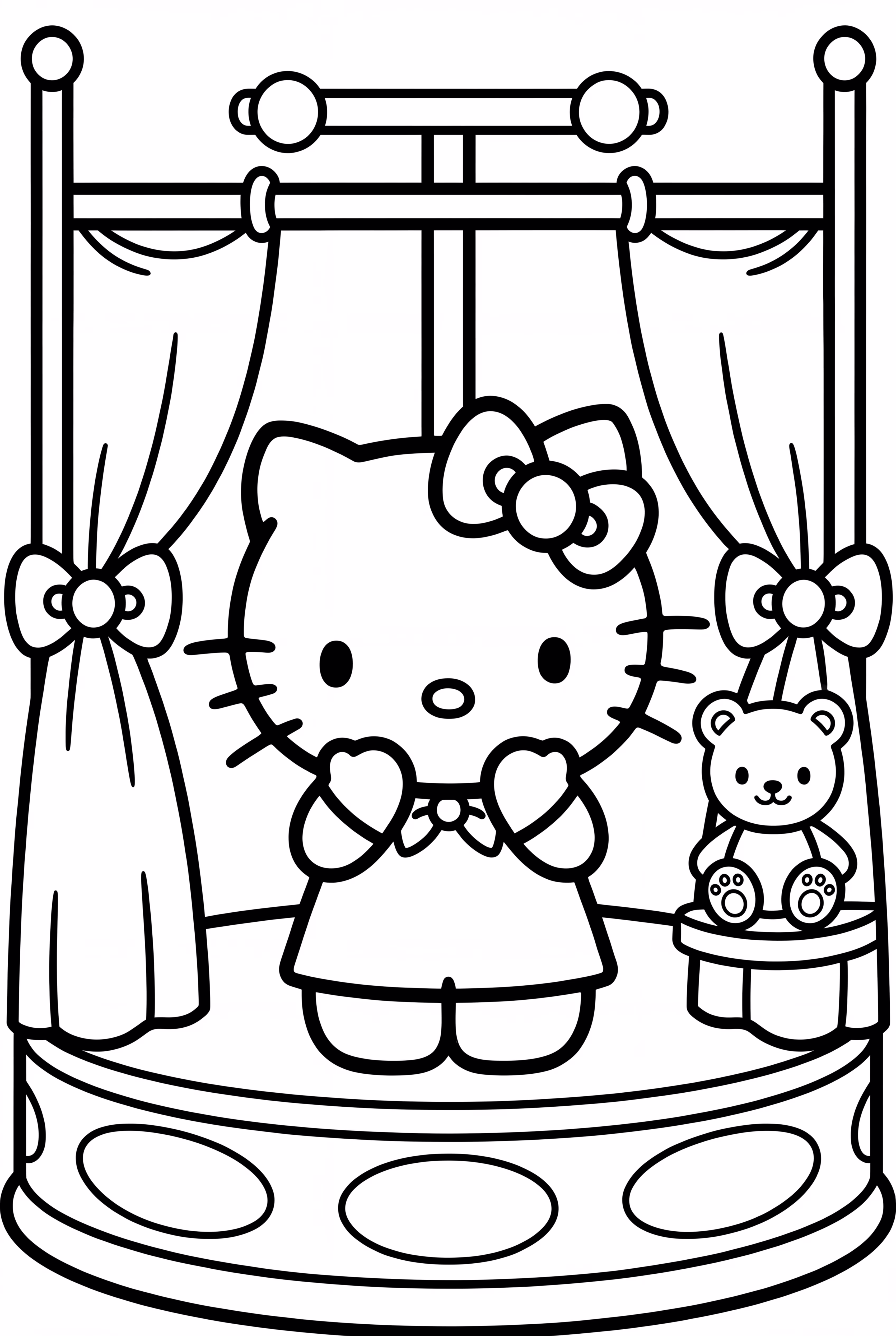 hello kitty wearing a bow-2