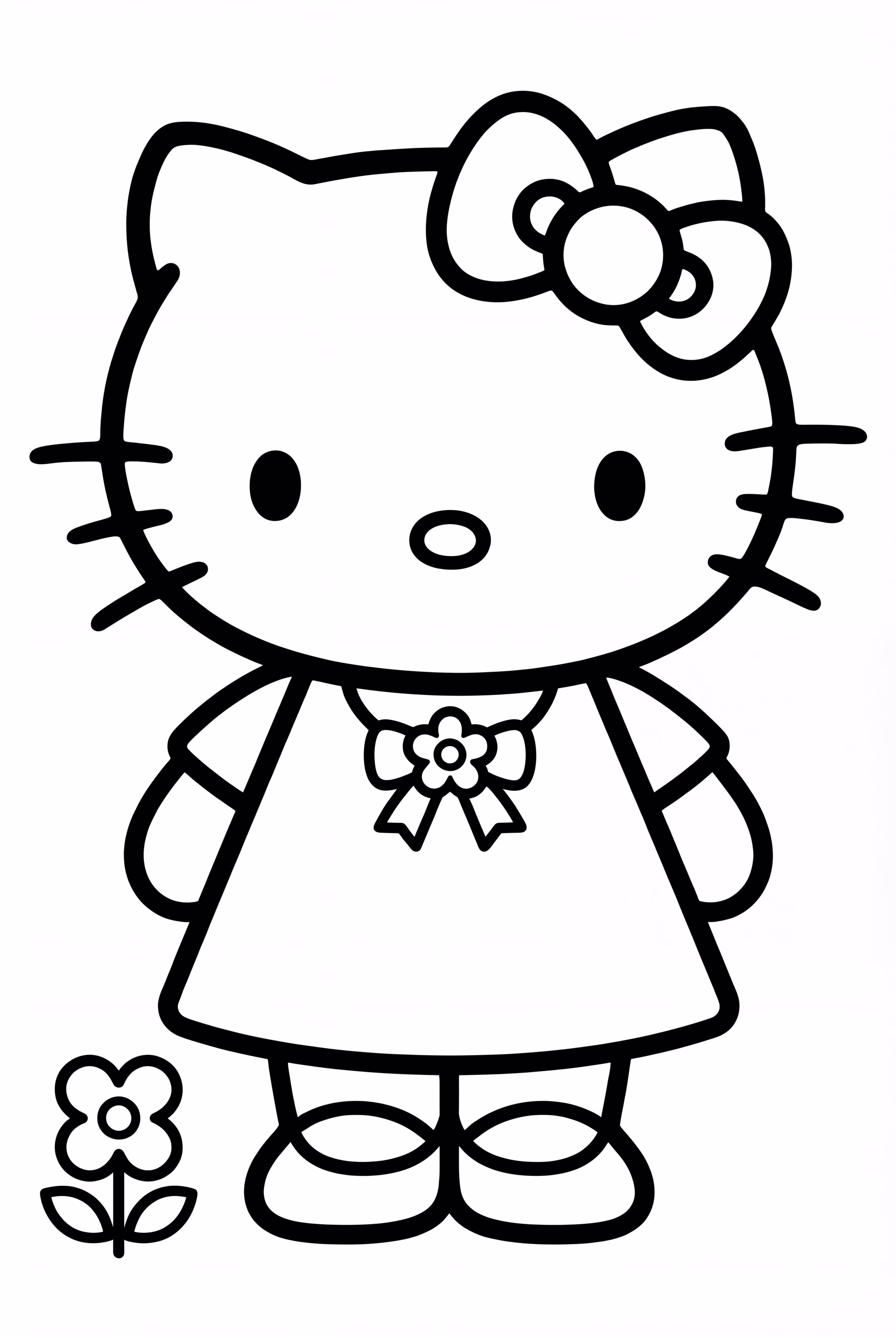 穿著蝴蝶結的凱蒂貓