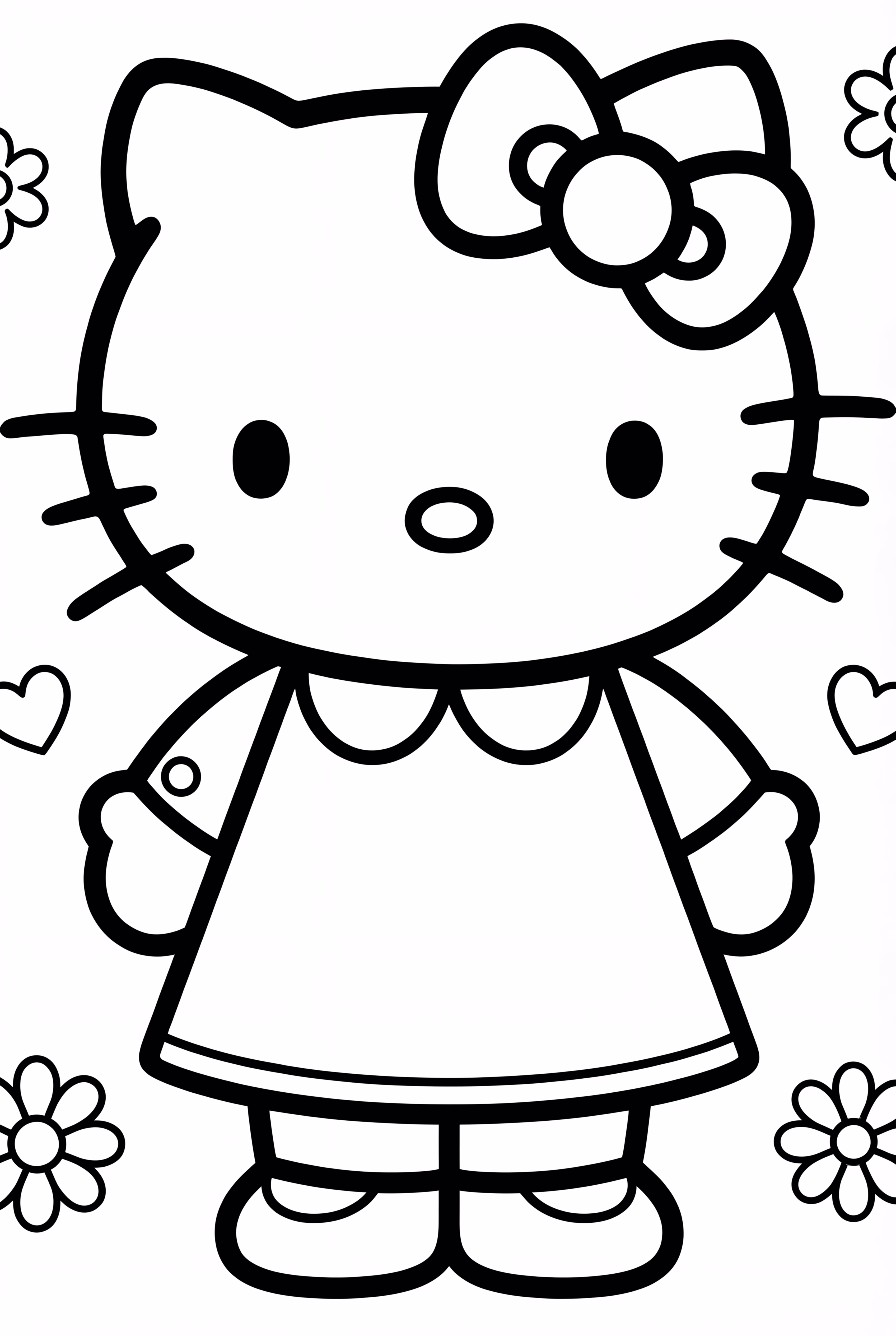 穿著蝴蝶結的凱蒂貓