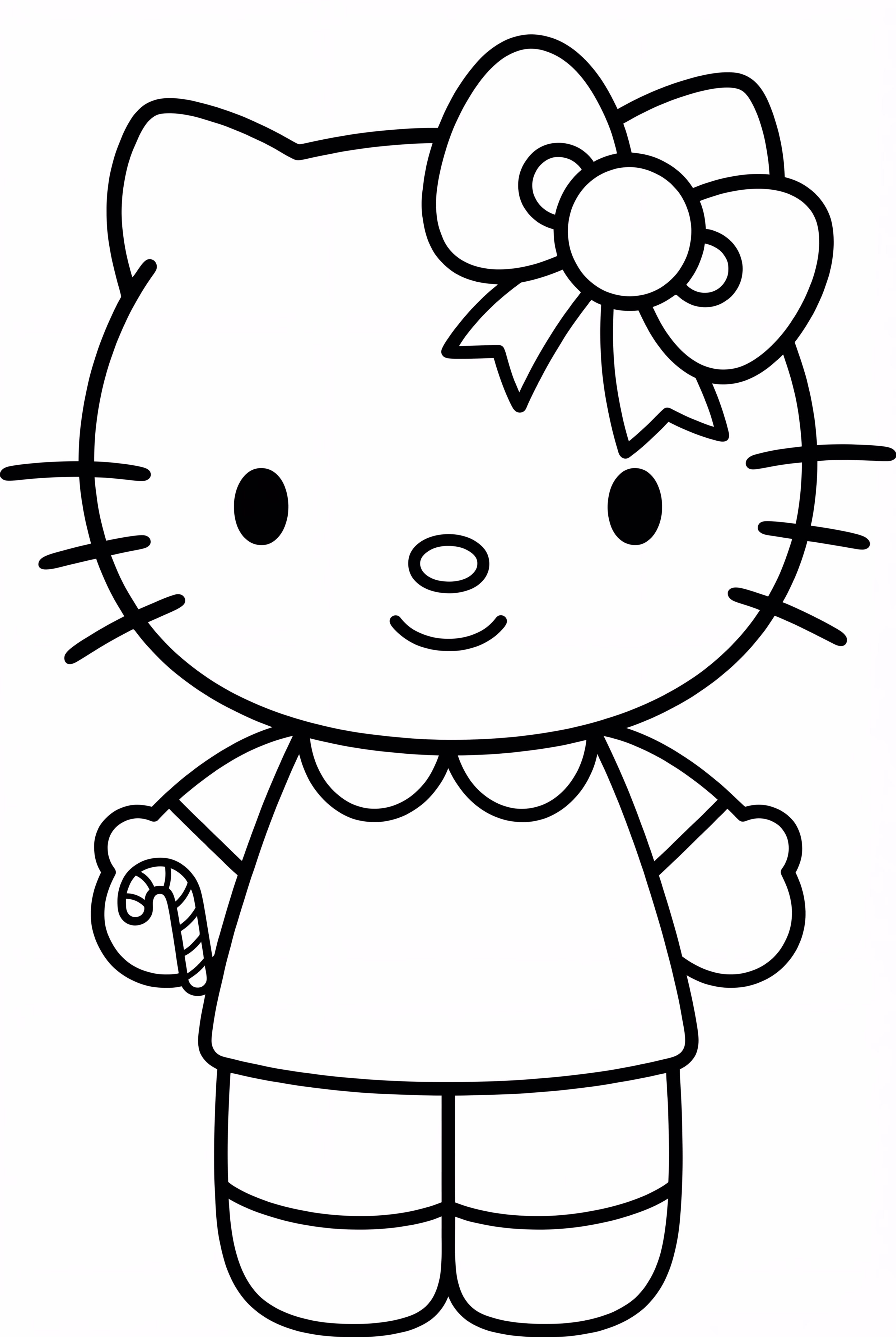 Hello Kitty With A Christmas Bow