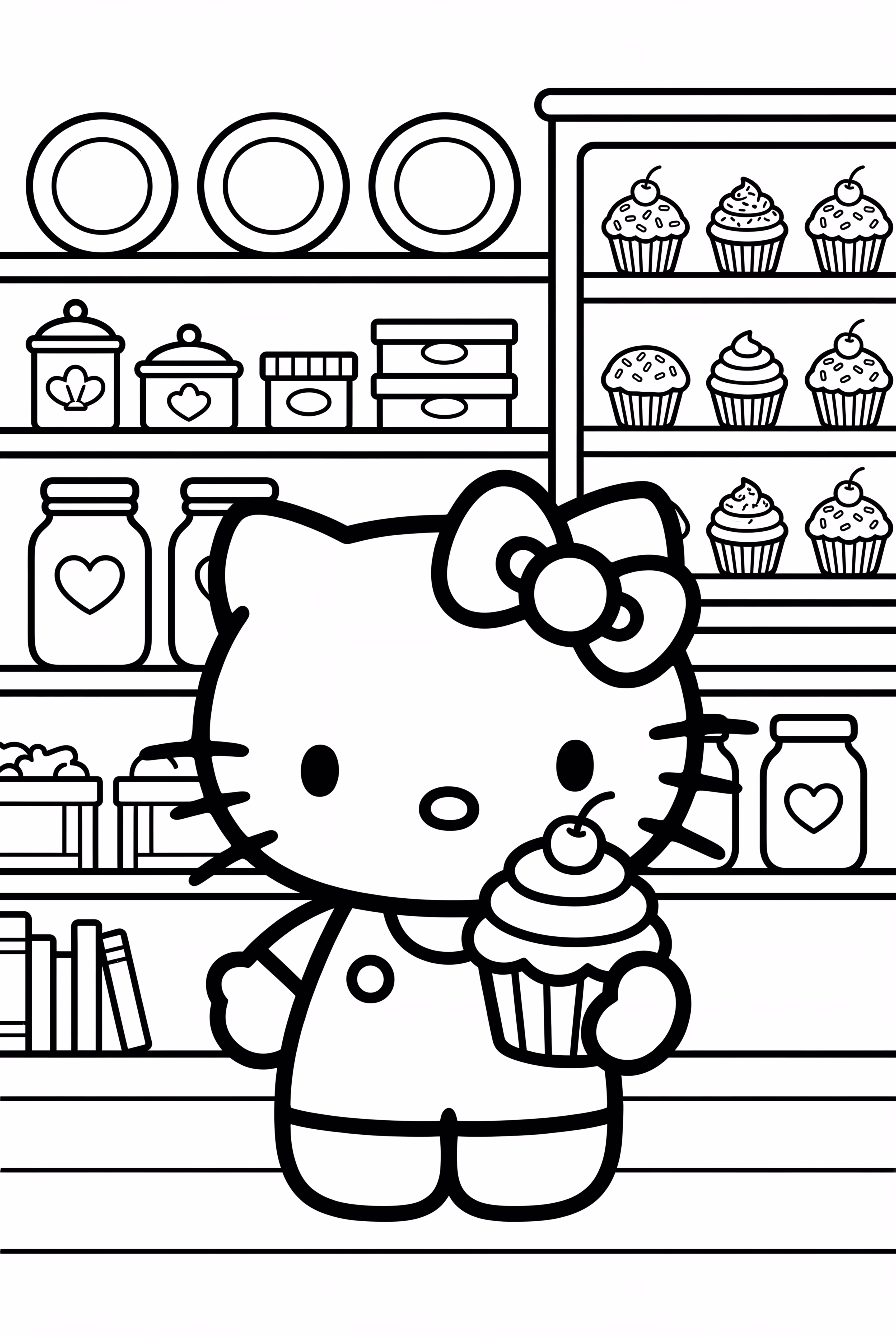 凱蒂貓與杯子蛋糕-2