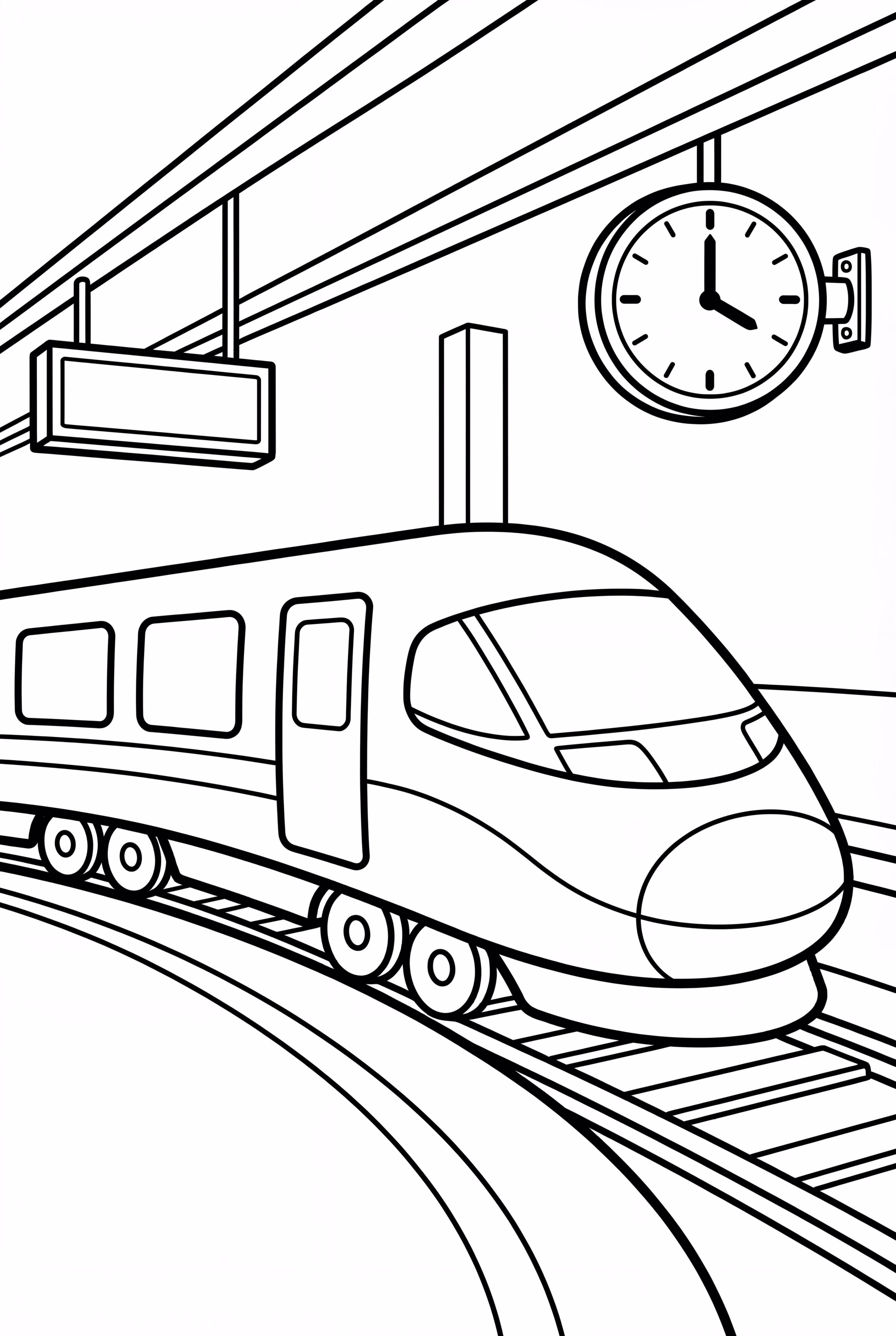 High Speed Train At The Station