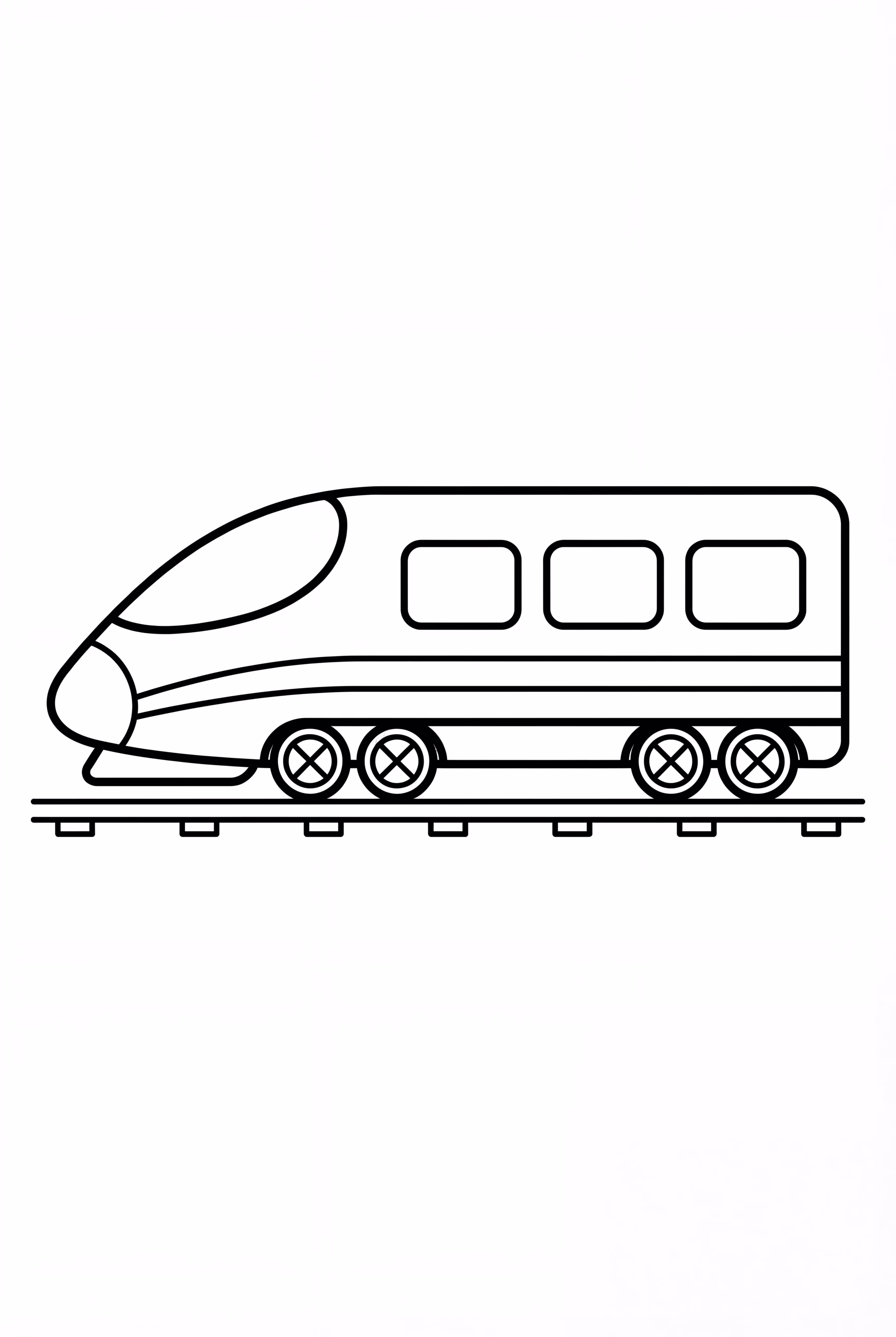 High Speed Train Side View