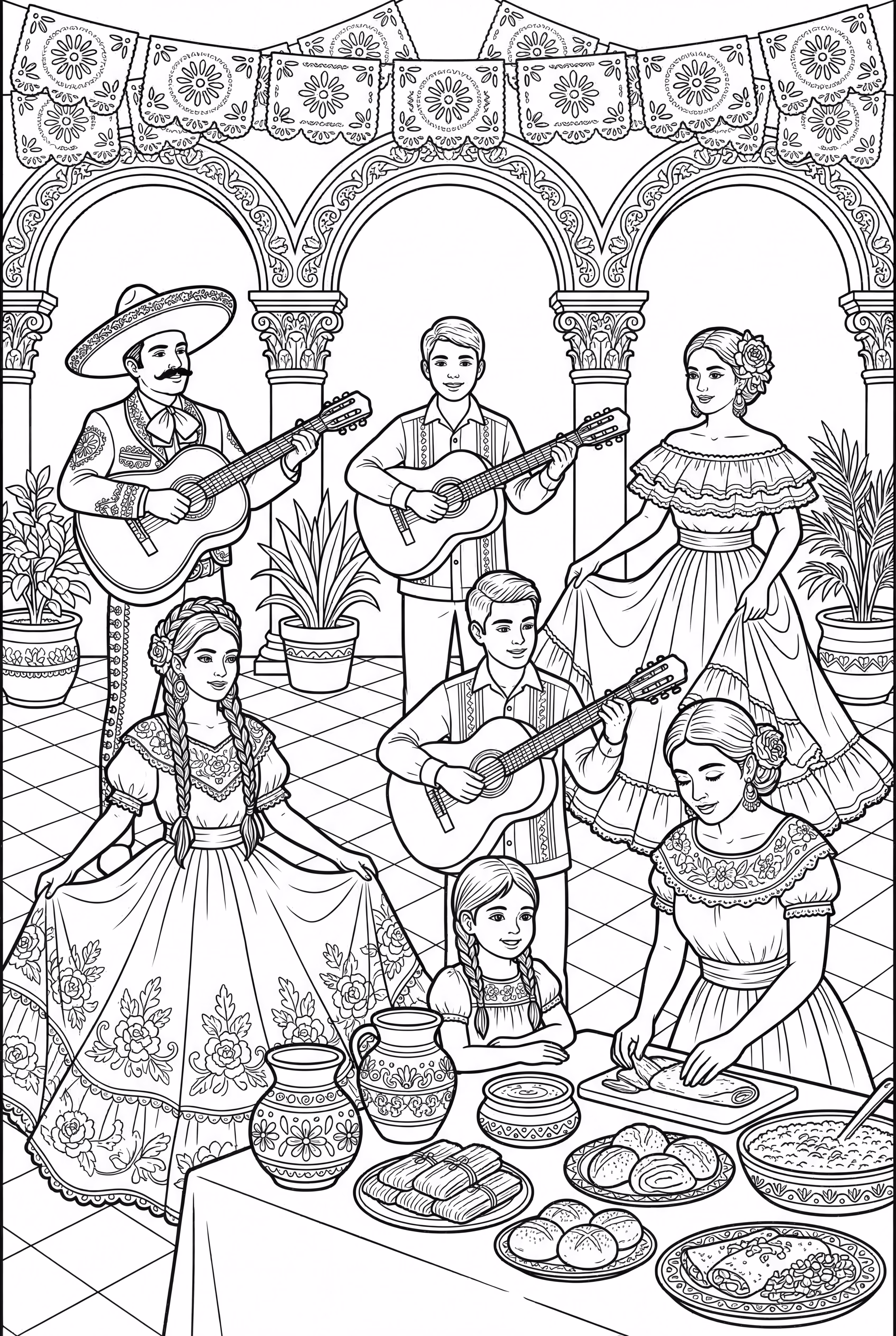 Historical Scene For Hispanic Heritage Month