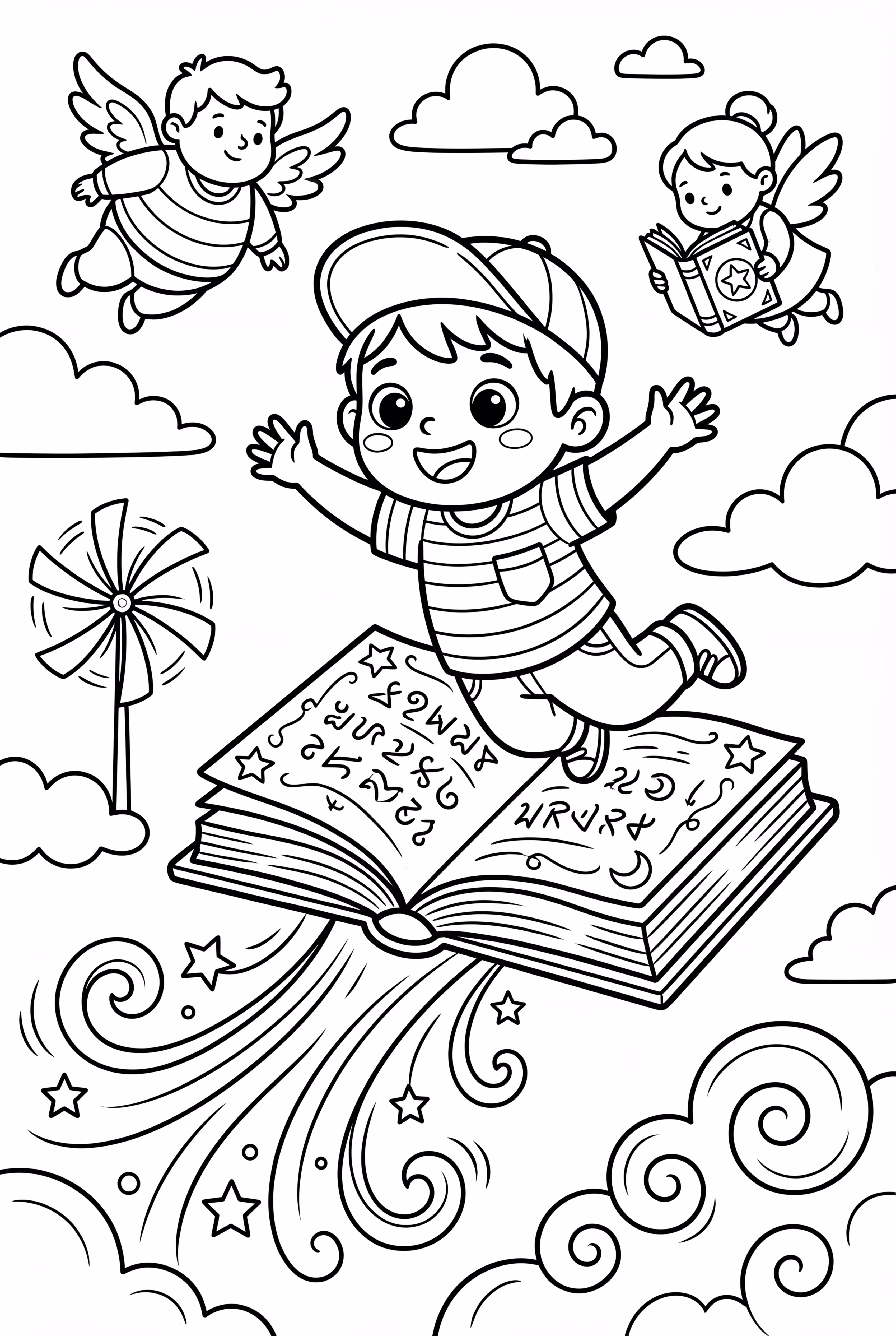 Hocus Pocus Spellbook Pages Flying