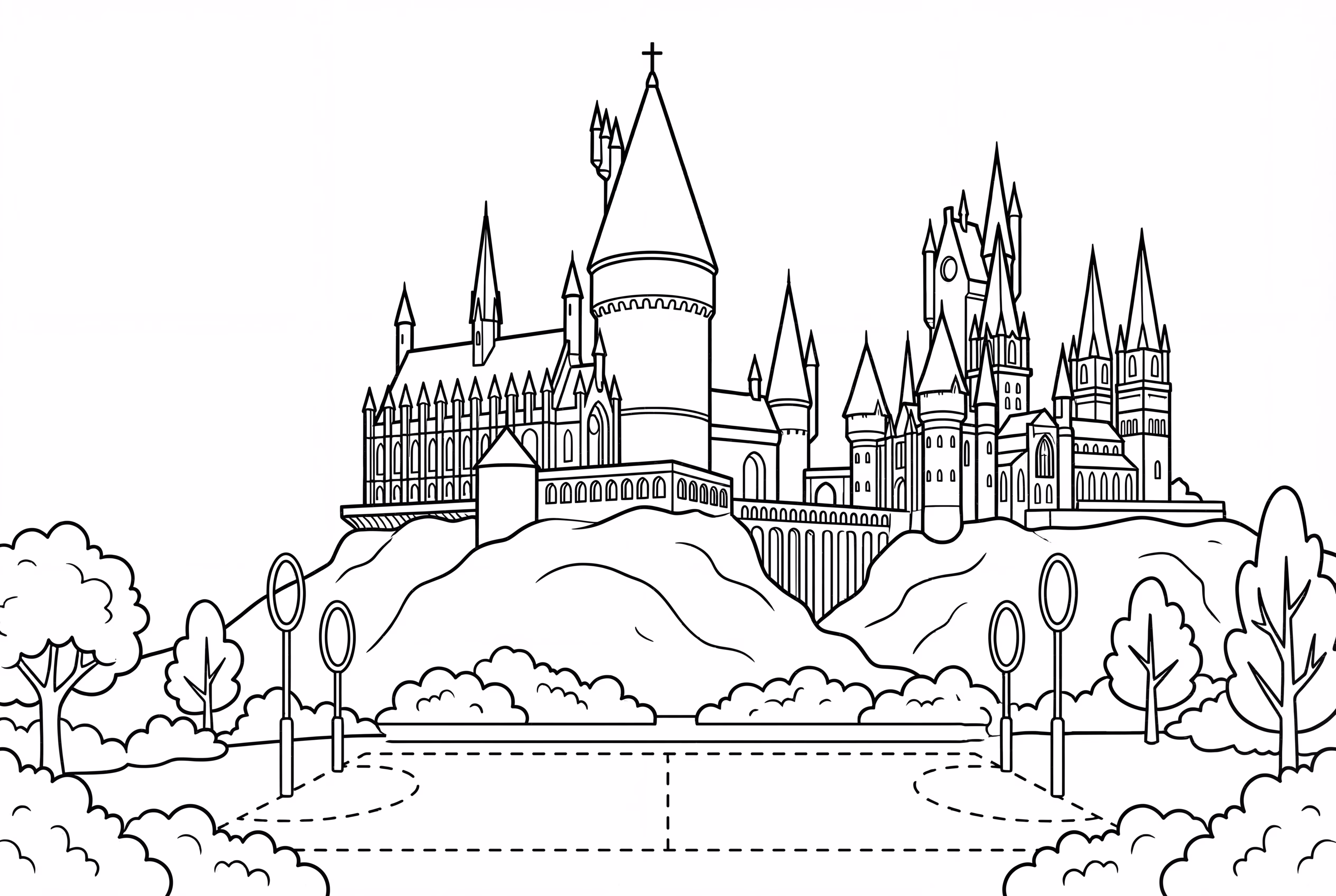 Castillo de Hogwarts Quidditch