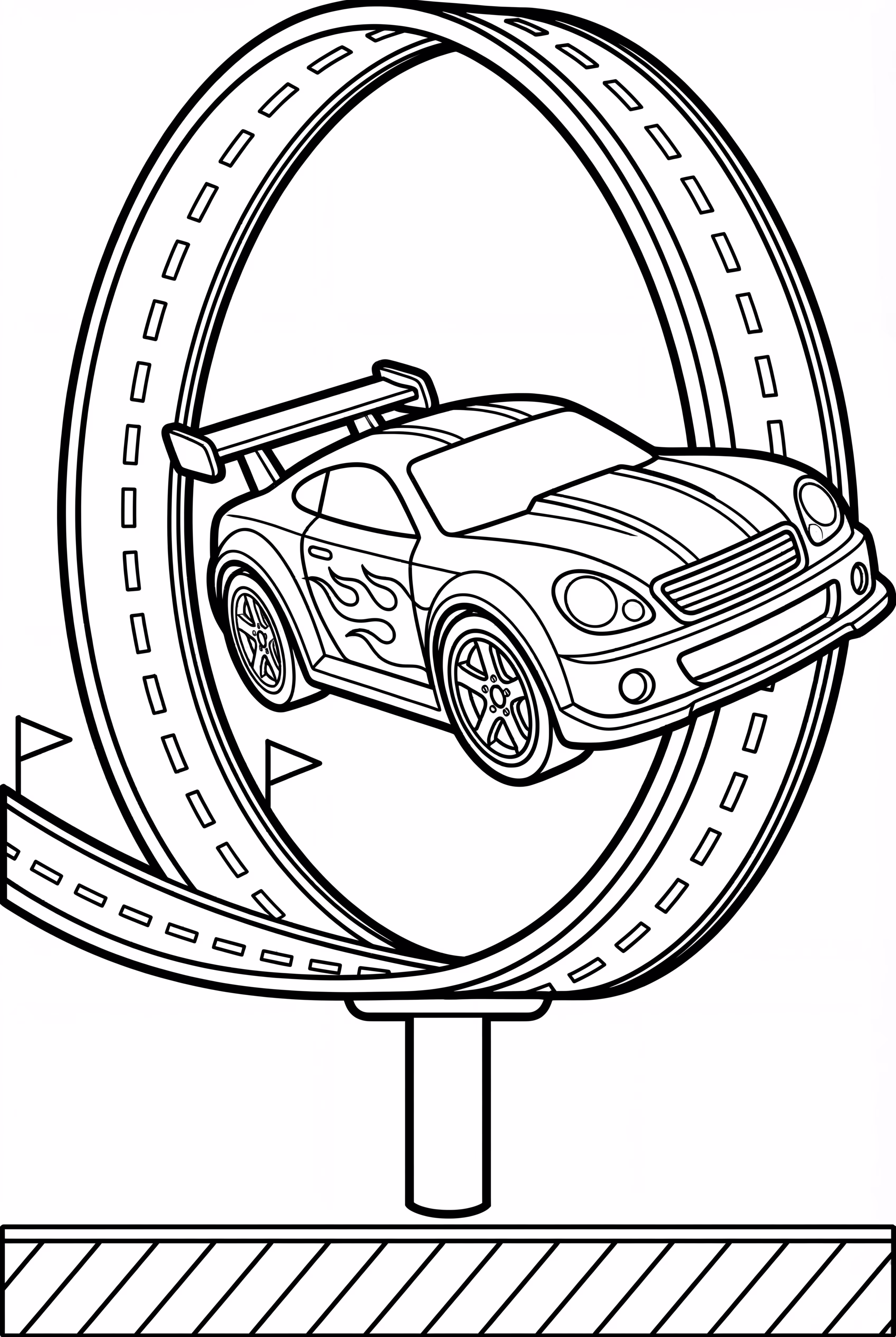 Hot Wheels Car In A Loop
