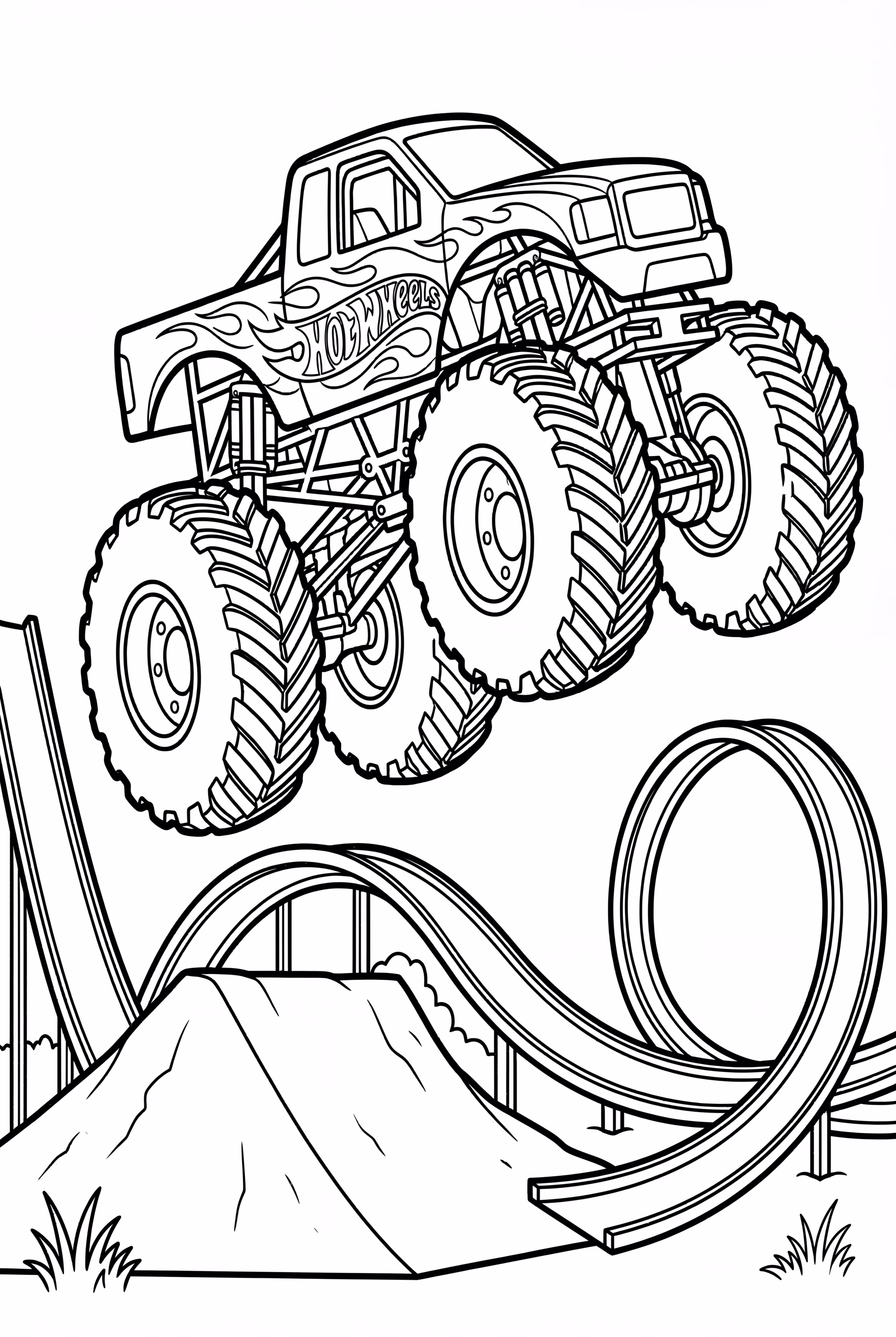 Hot Wheels Monster Truck On A Track