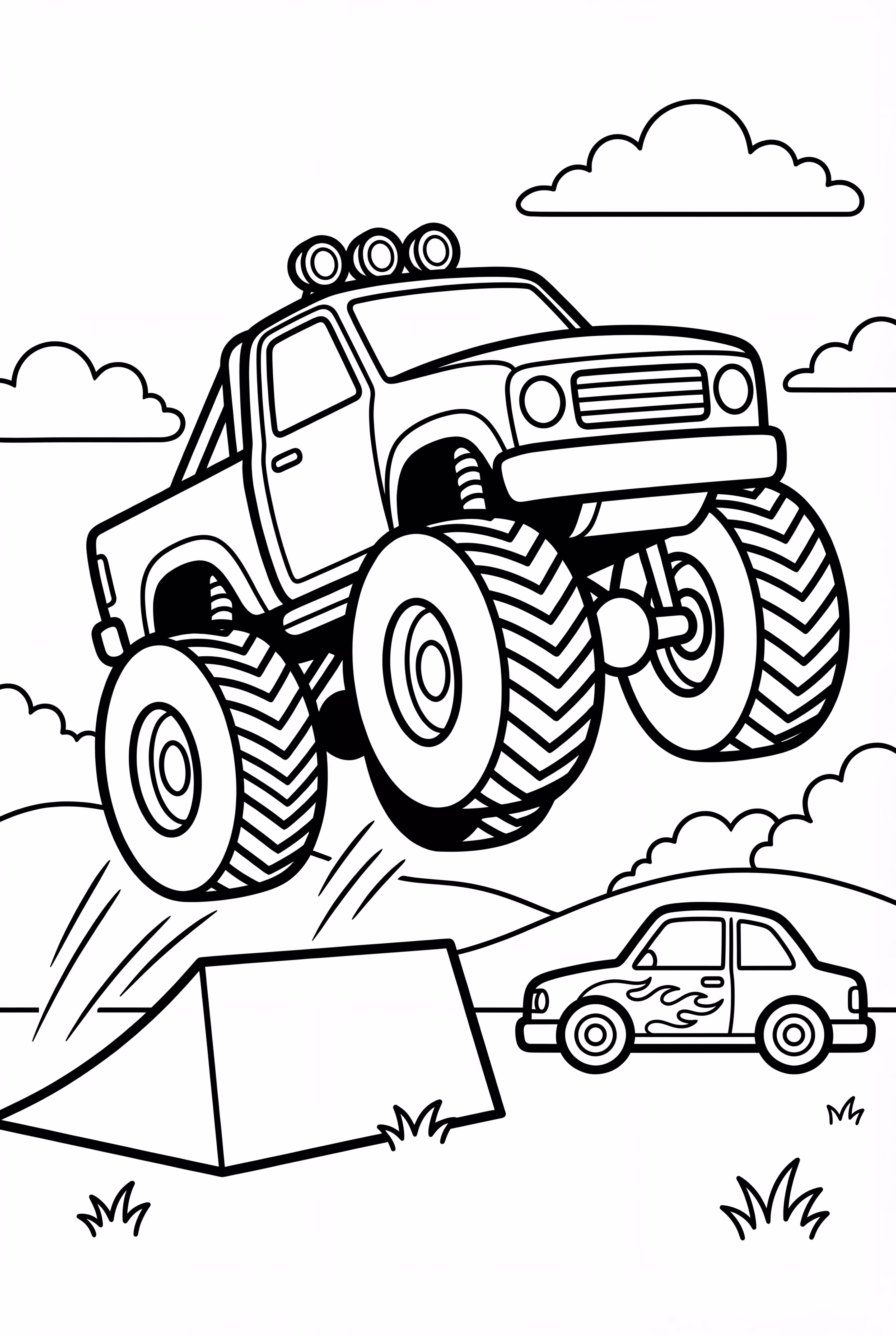 Hot Wheels Monster Truck sur Obstacles