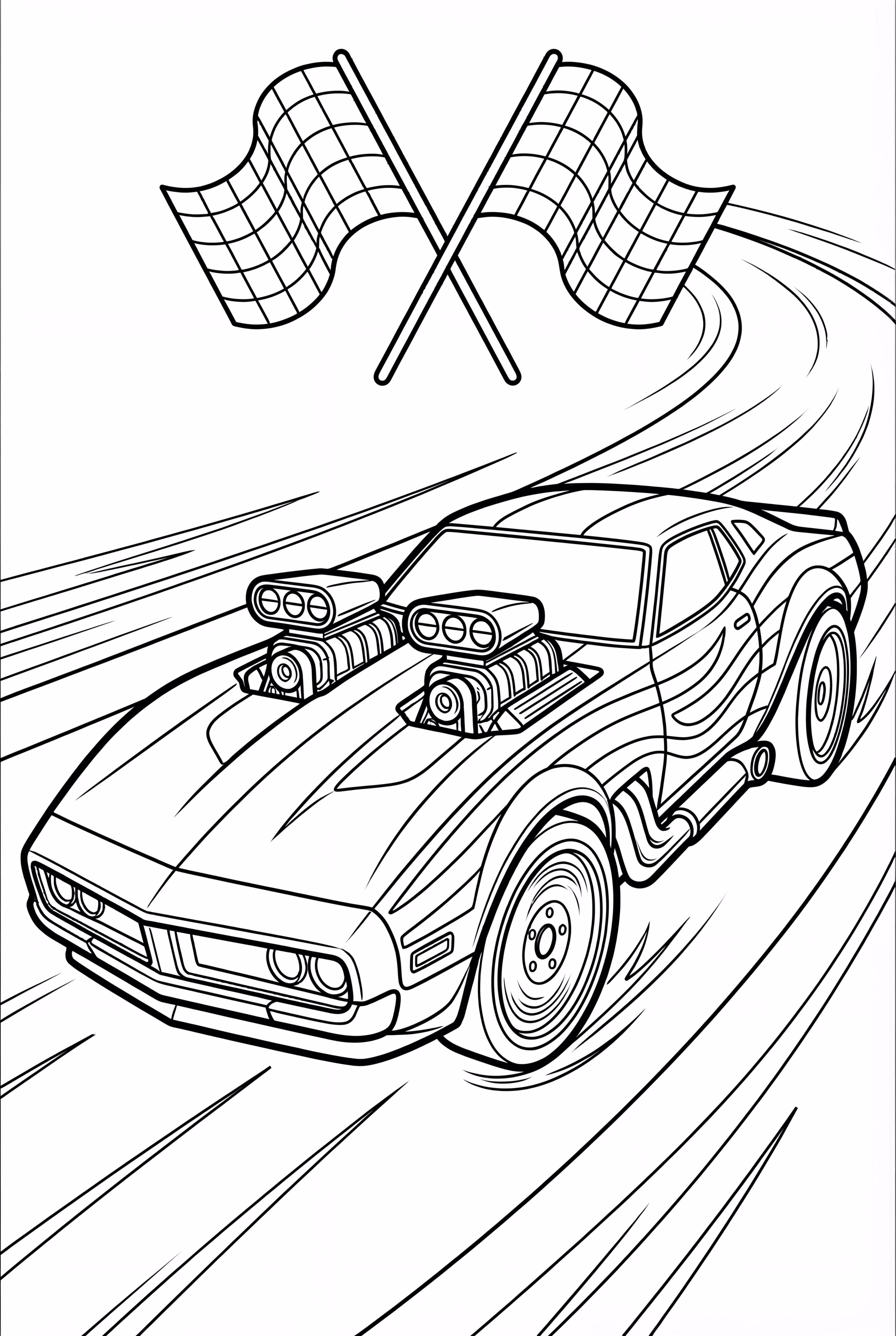 Hot Wheels Twin Mill Race Car