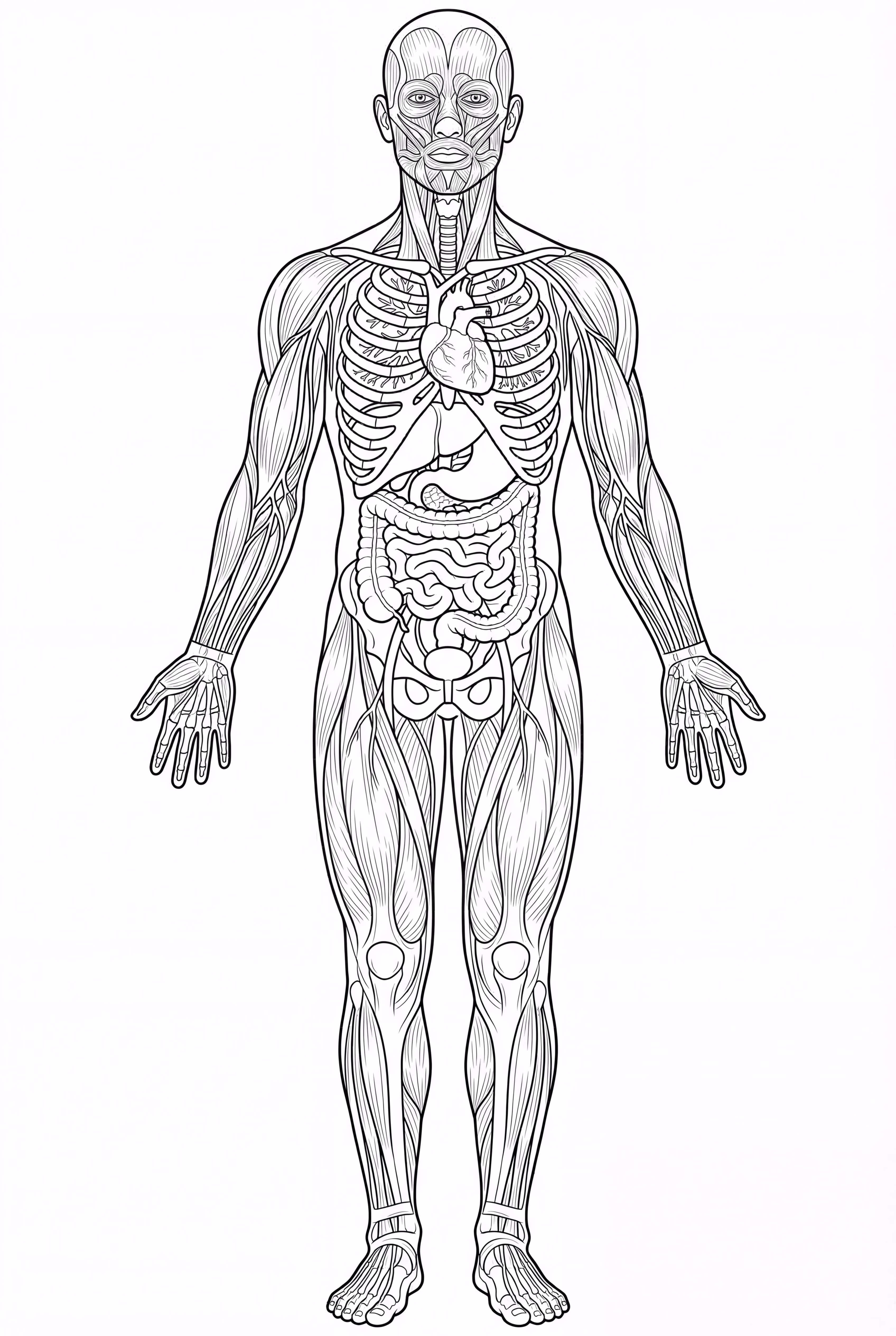 Carta Anatómica de los Sistemas del Cuerpo Humano
