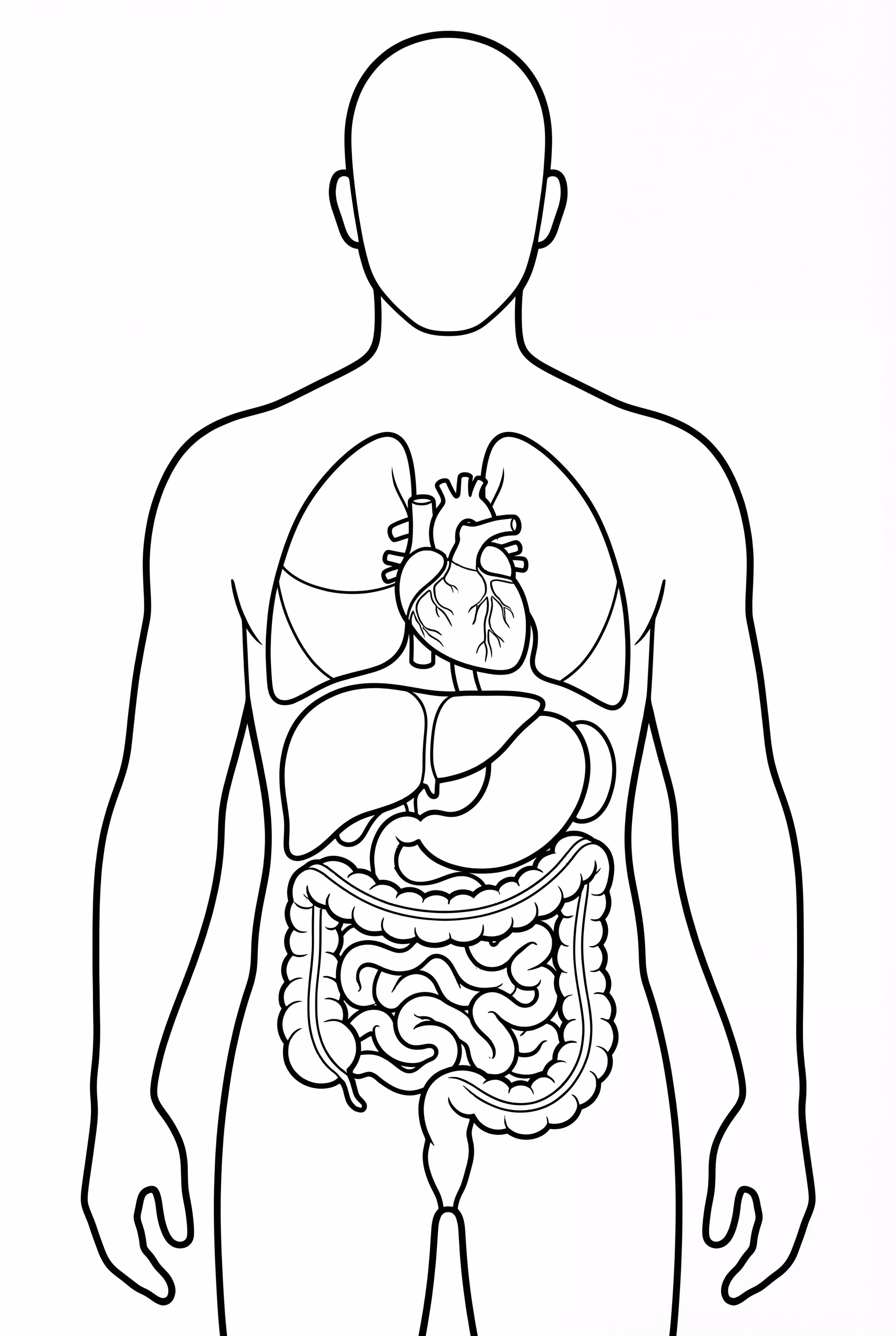 인체 상체 장기 해부학