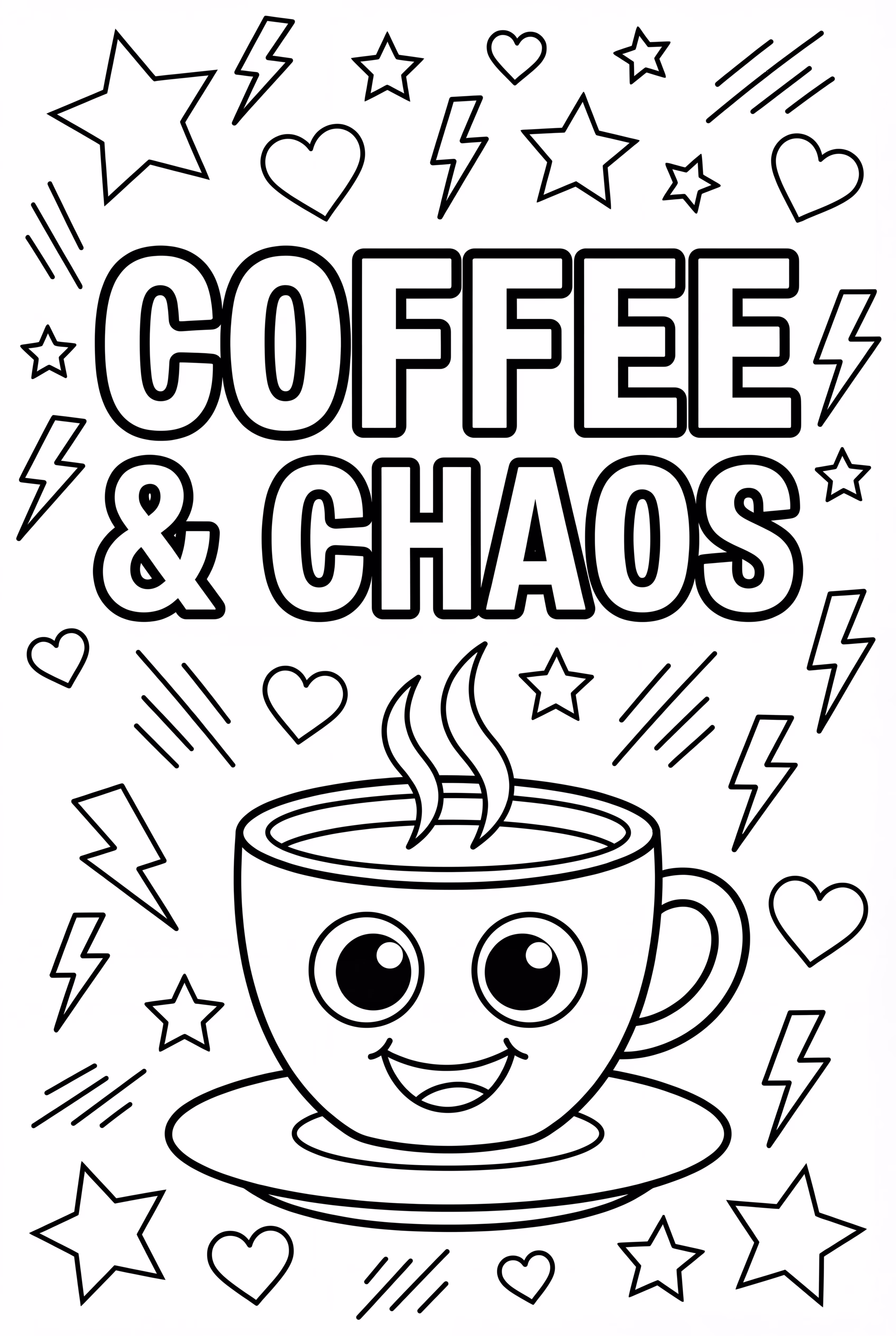 Humorous Quote About Coffee And Chaos
