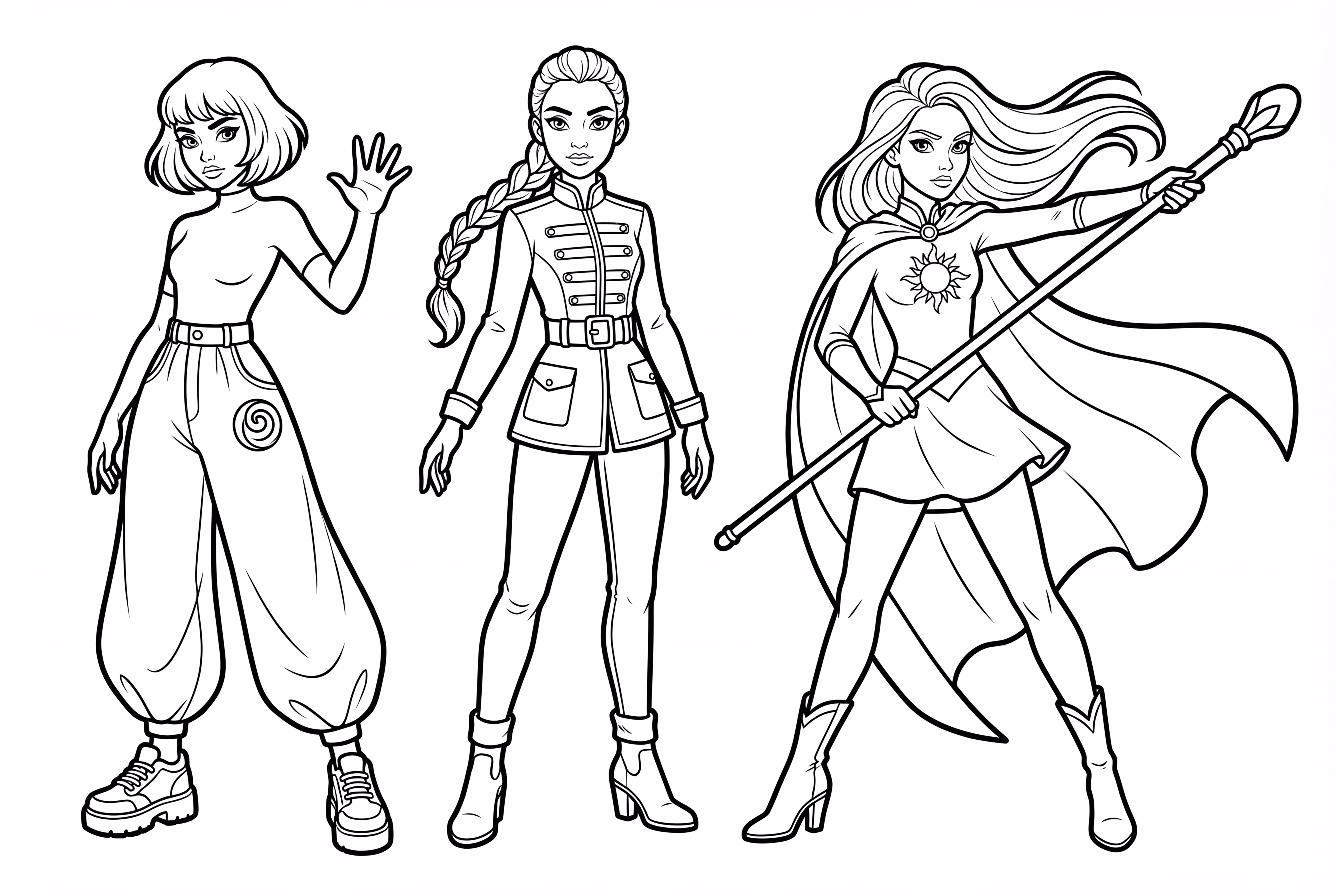 HUNTR X in a Fighting Pose