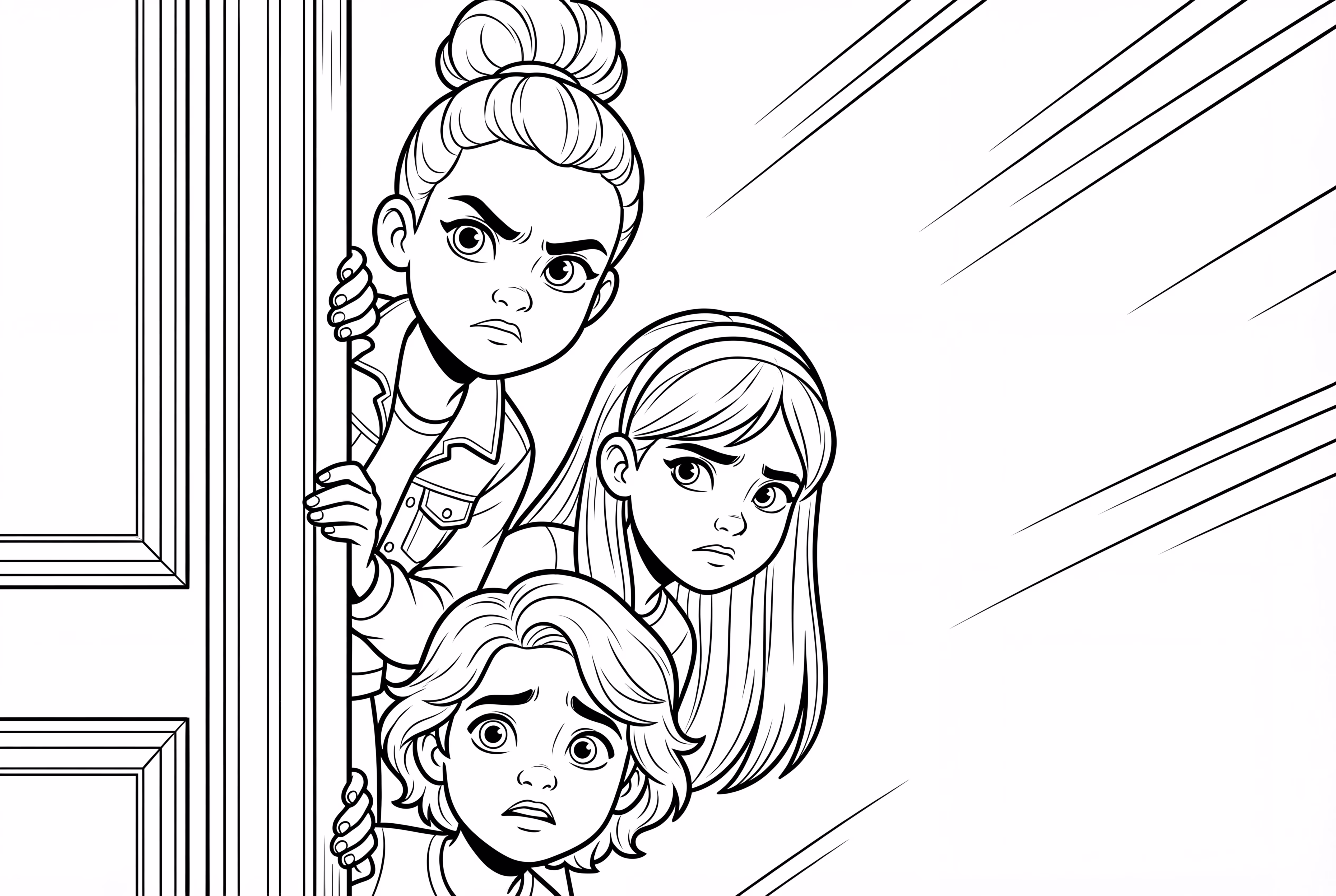 HUNTR X Peeking From a Corner