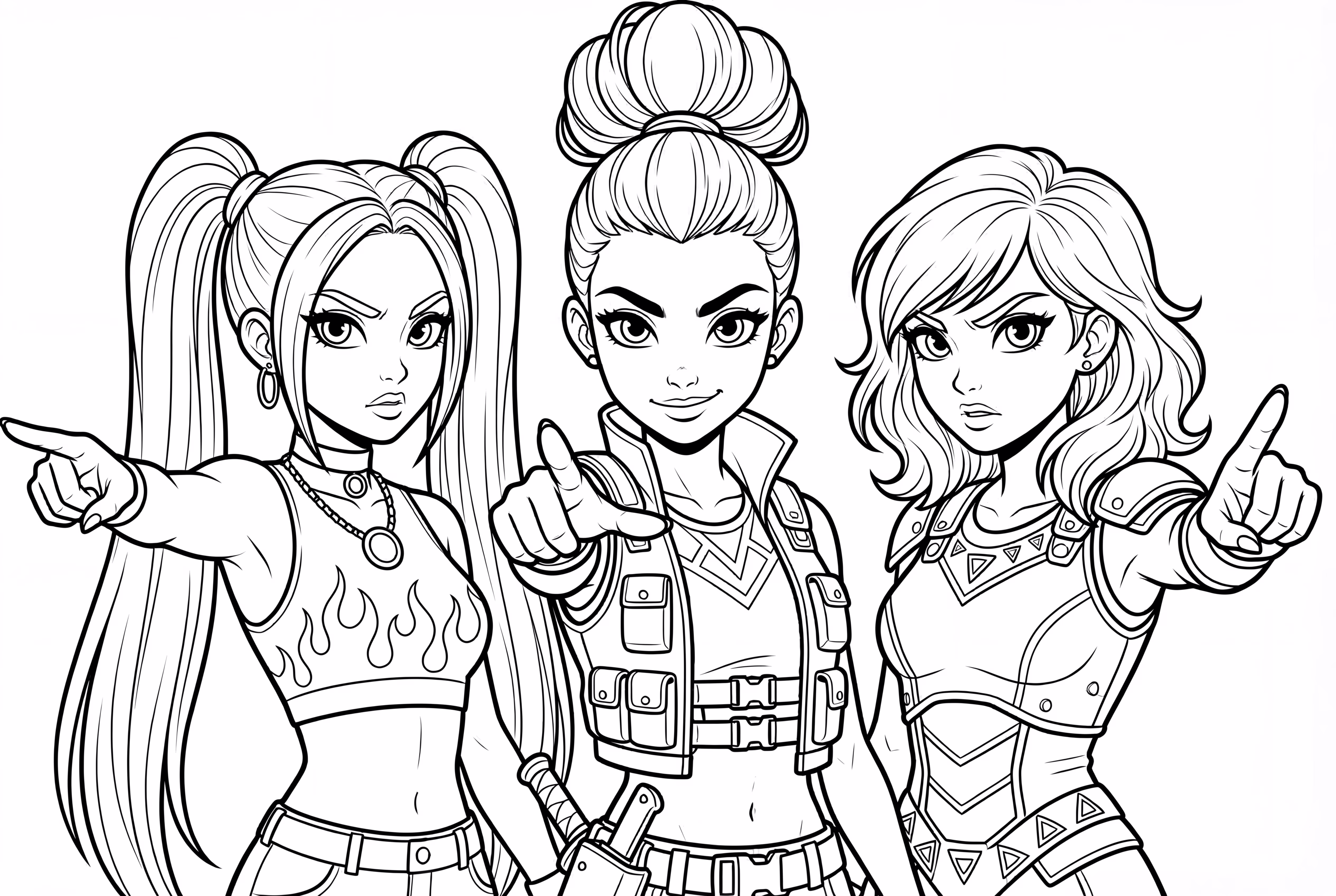 HUNTR X Pointing at the Viewer