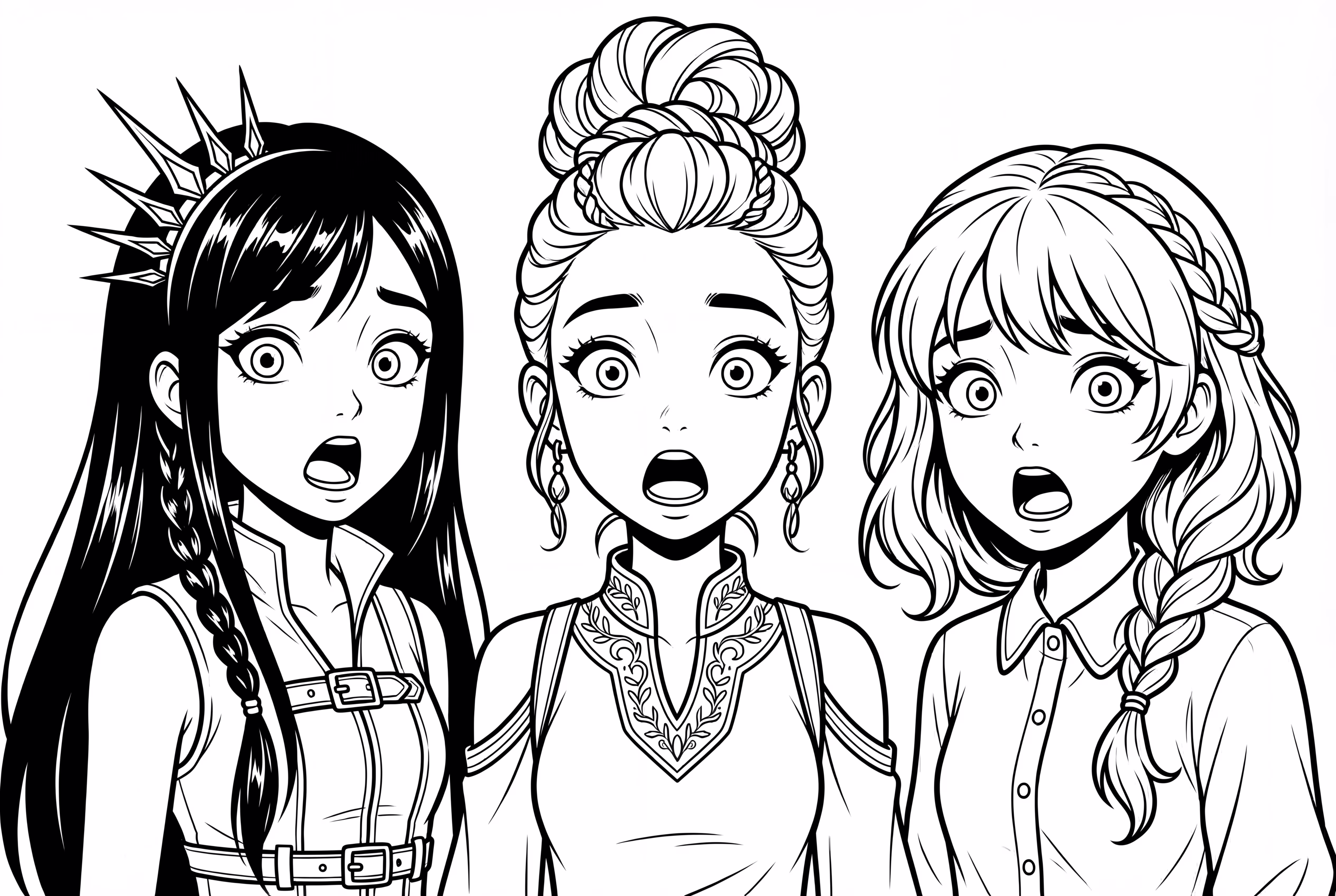 HUNTR X With Shocked Expressions