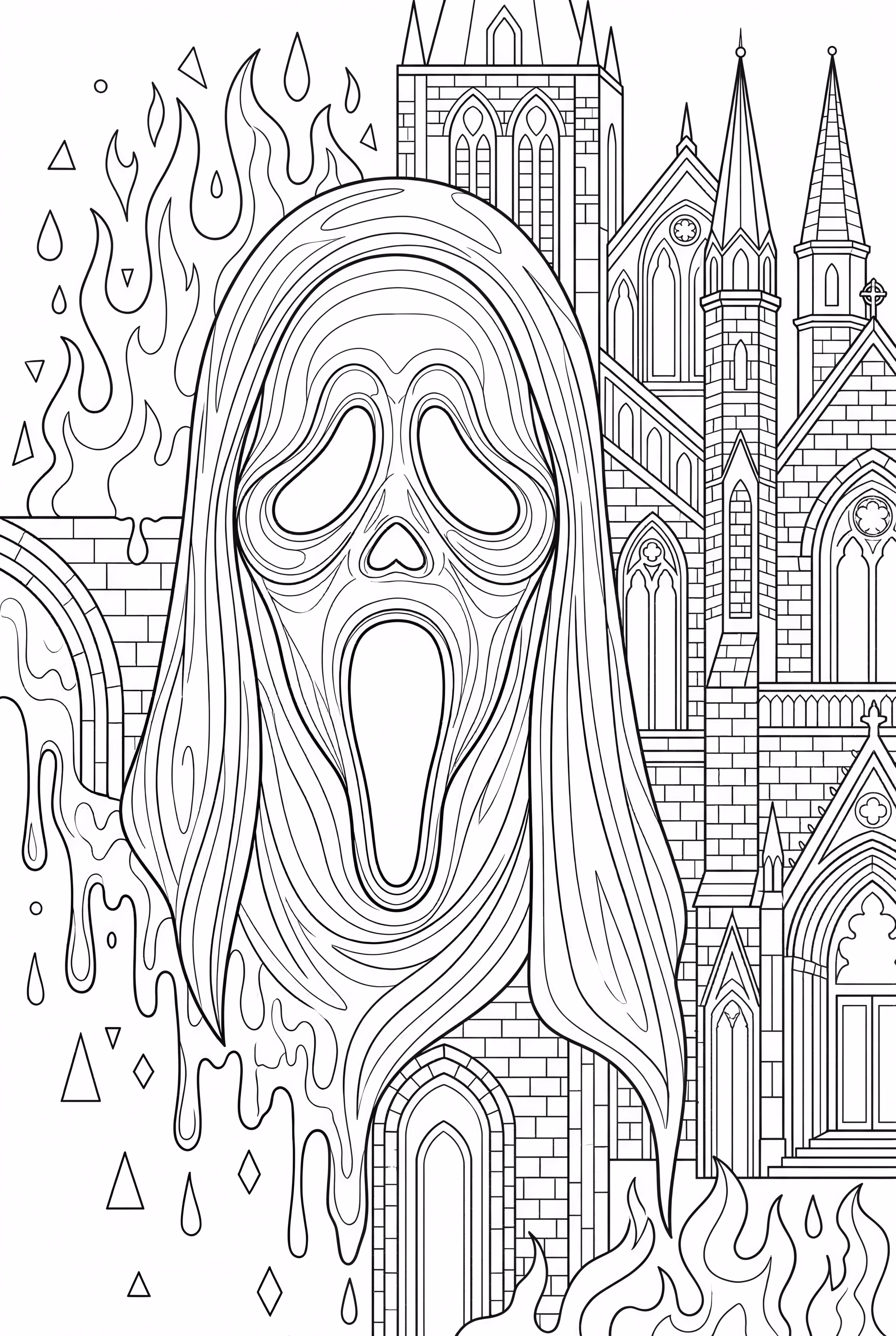 Hyper-realistic Portrait Of The Ghostface Mask