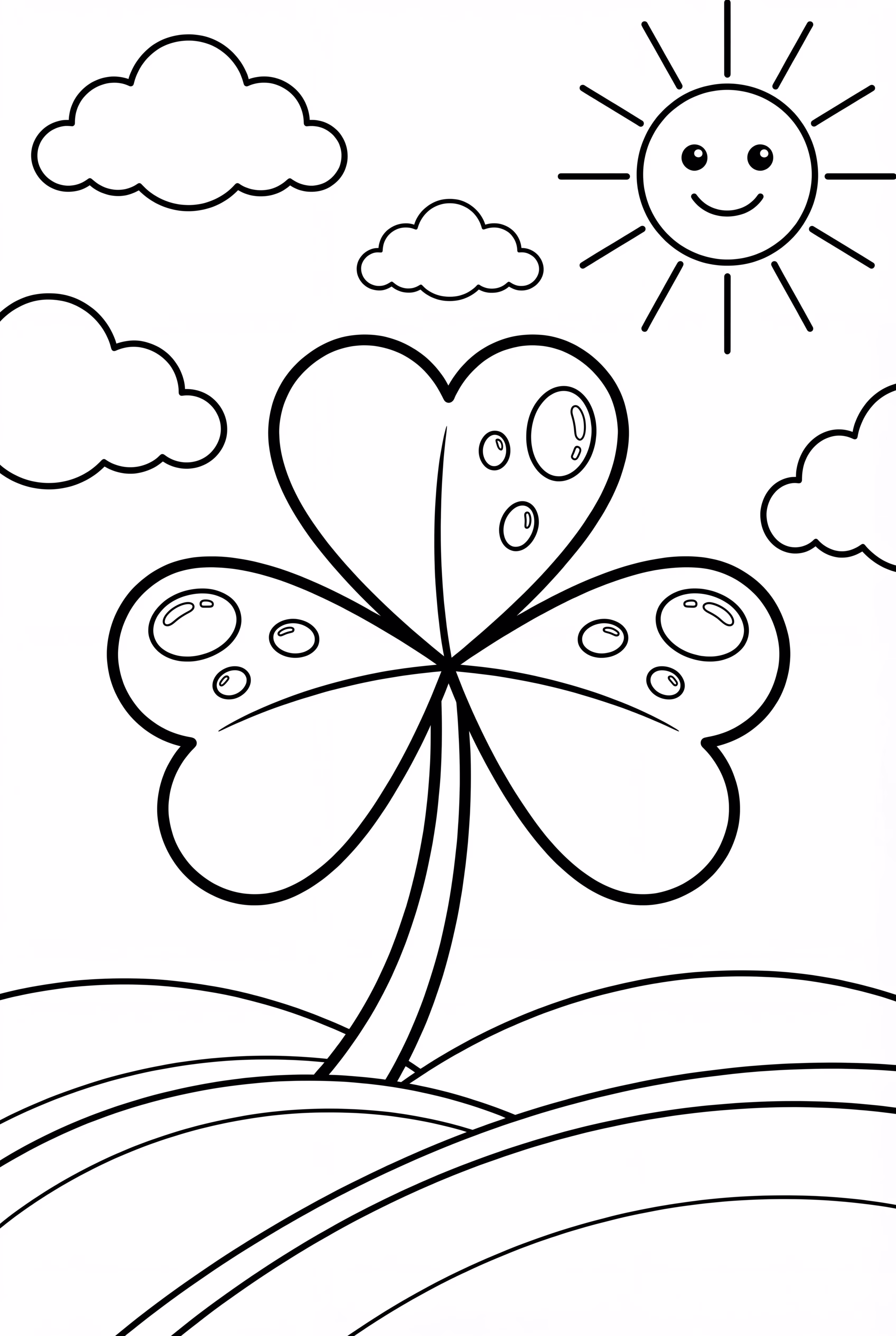 Hyper-Realistic Shamrock With Dew Drops