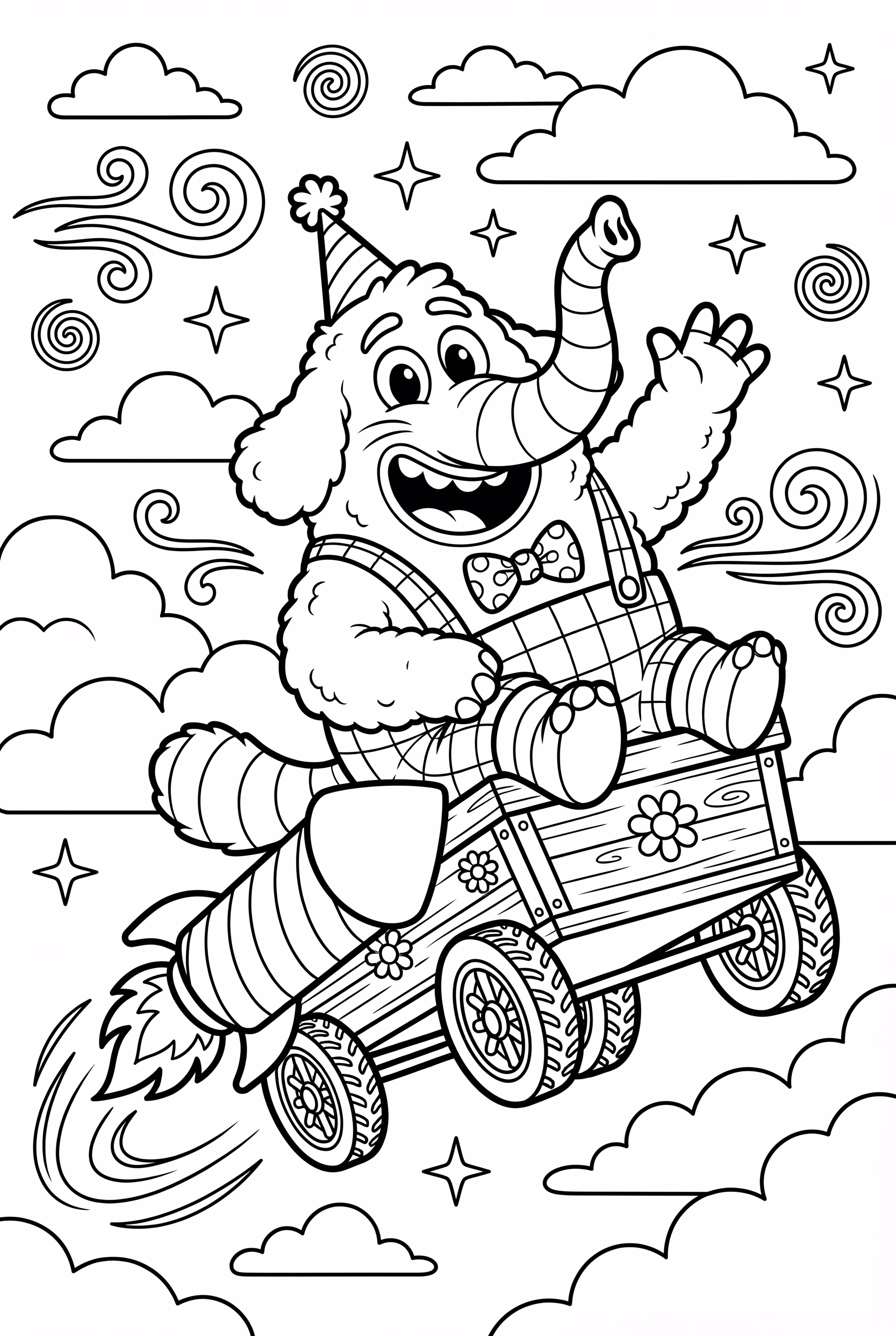 Inside Out Bing Bongs Rocket Wagon Flying