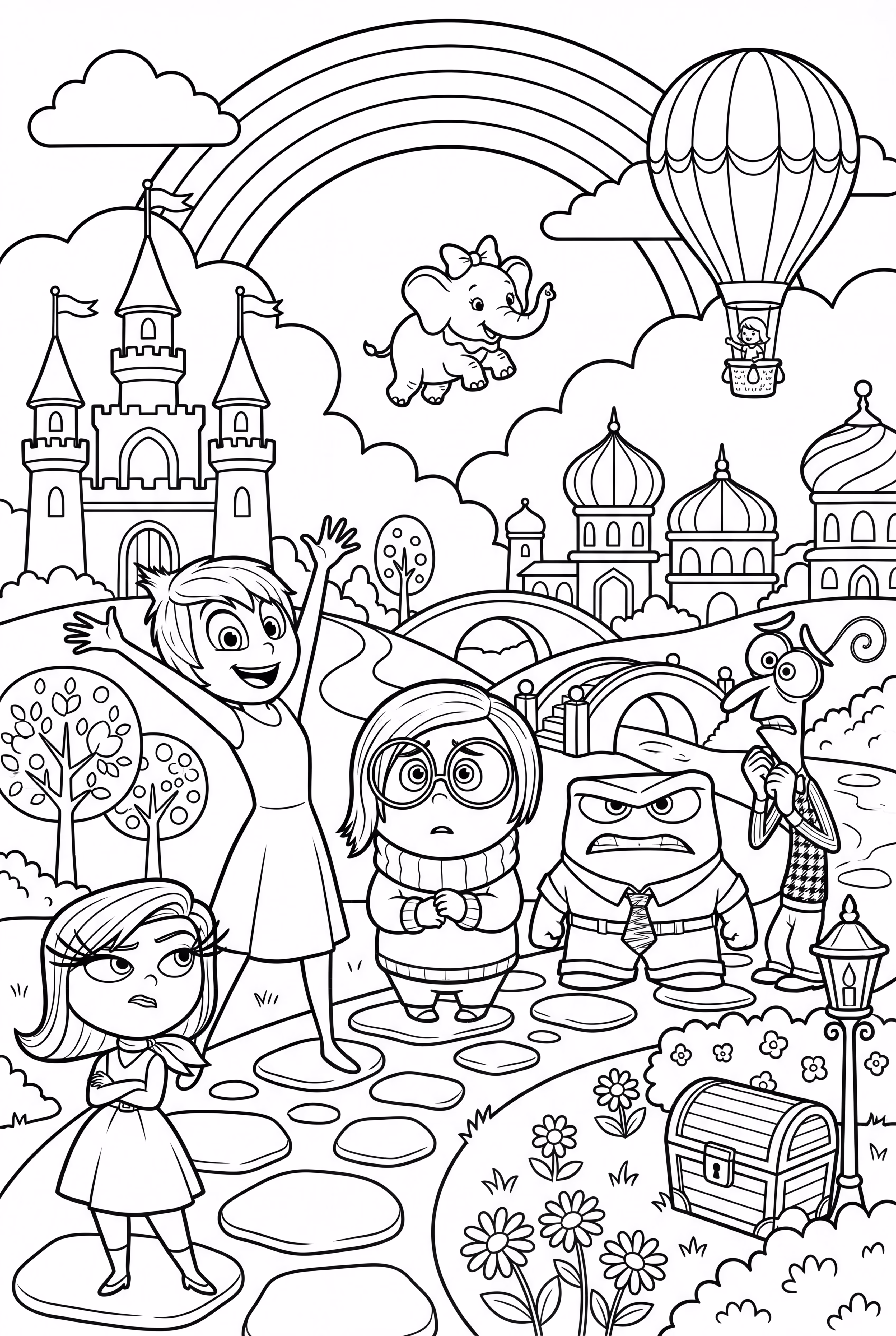 Inside Out Imagination Land Full Scene