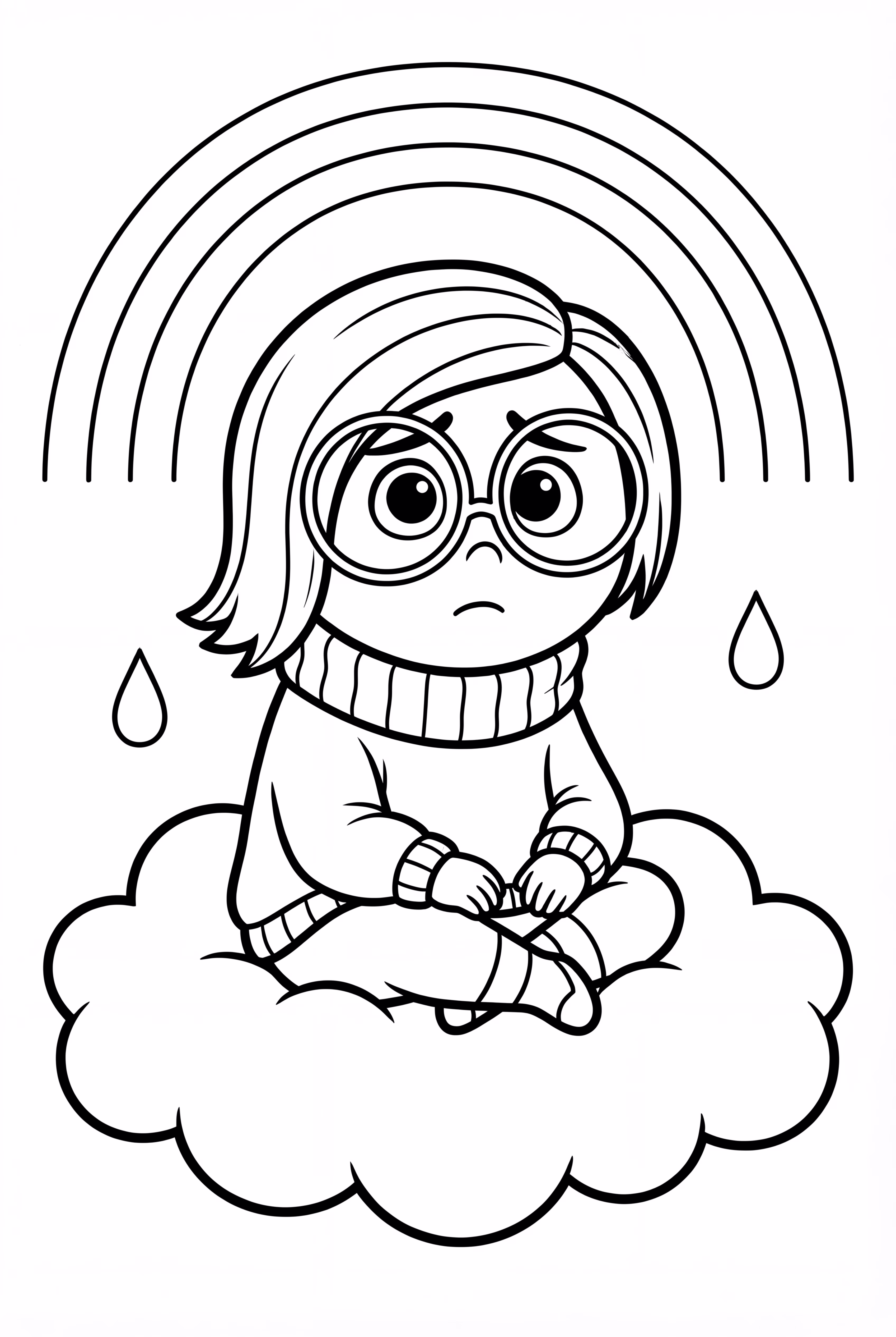 Inside Out Sadness On Her Cloud