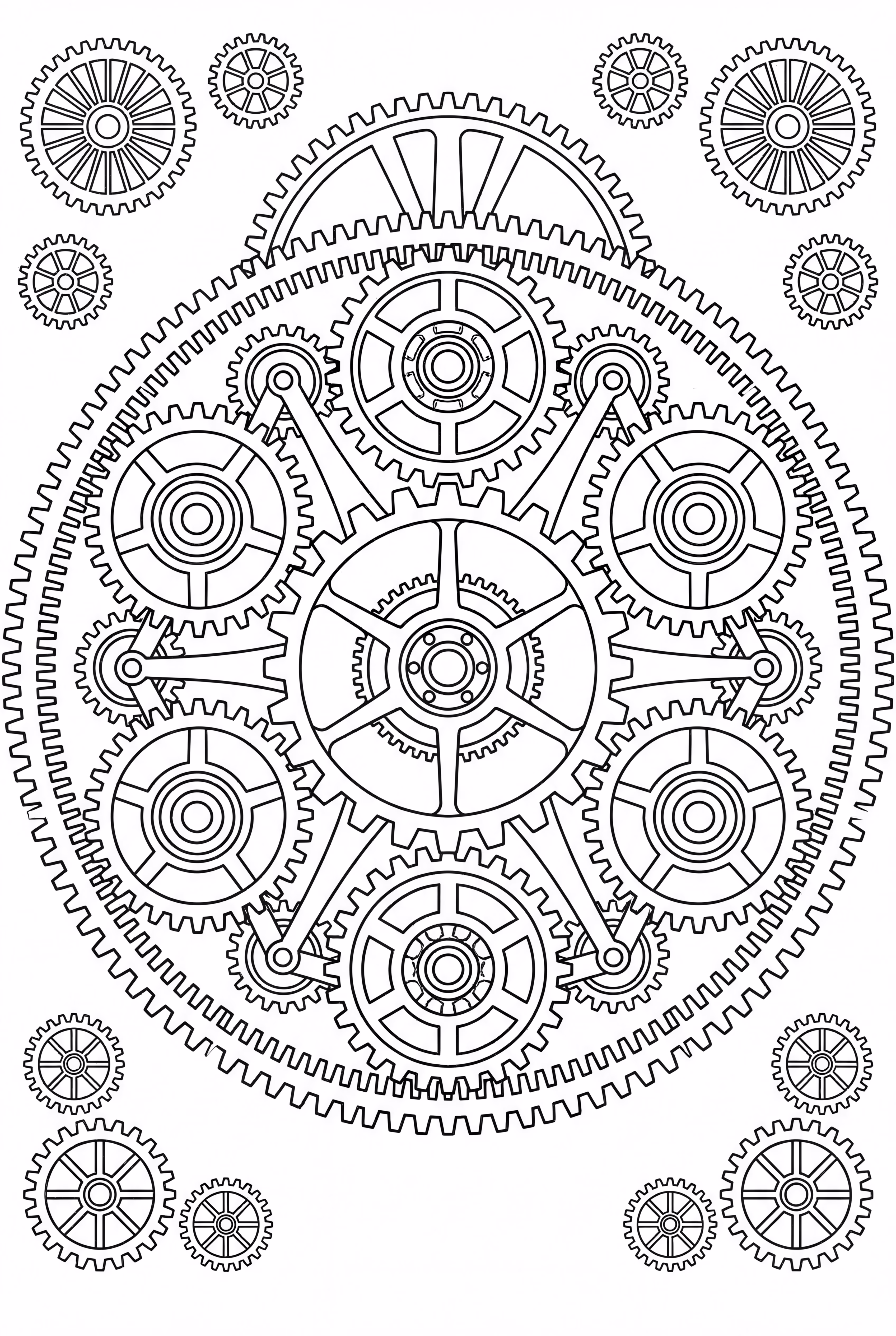 互锁齿轮蒸汽朋克曼陀罗