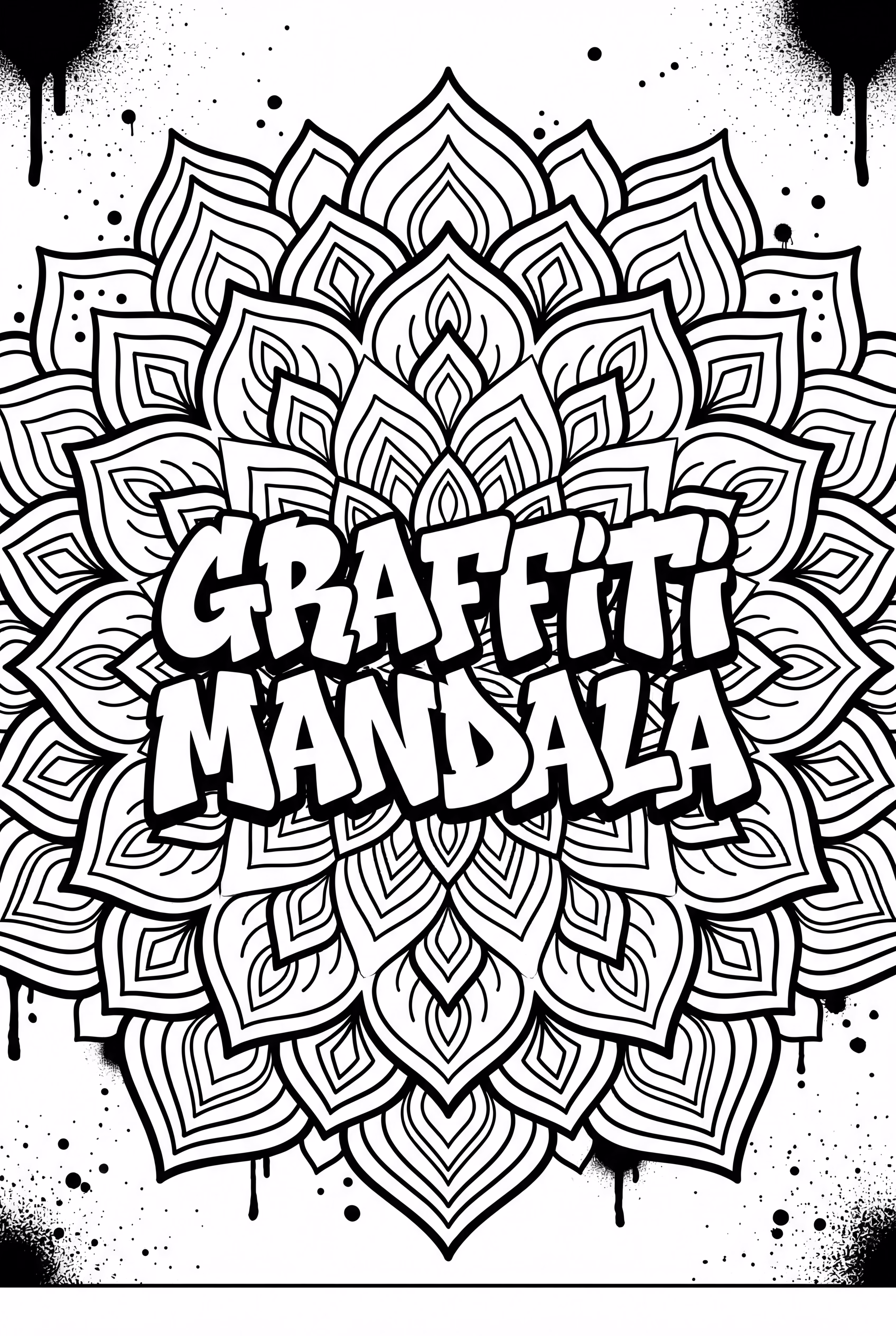 Intricate Cuss Word Graffiti Mandala