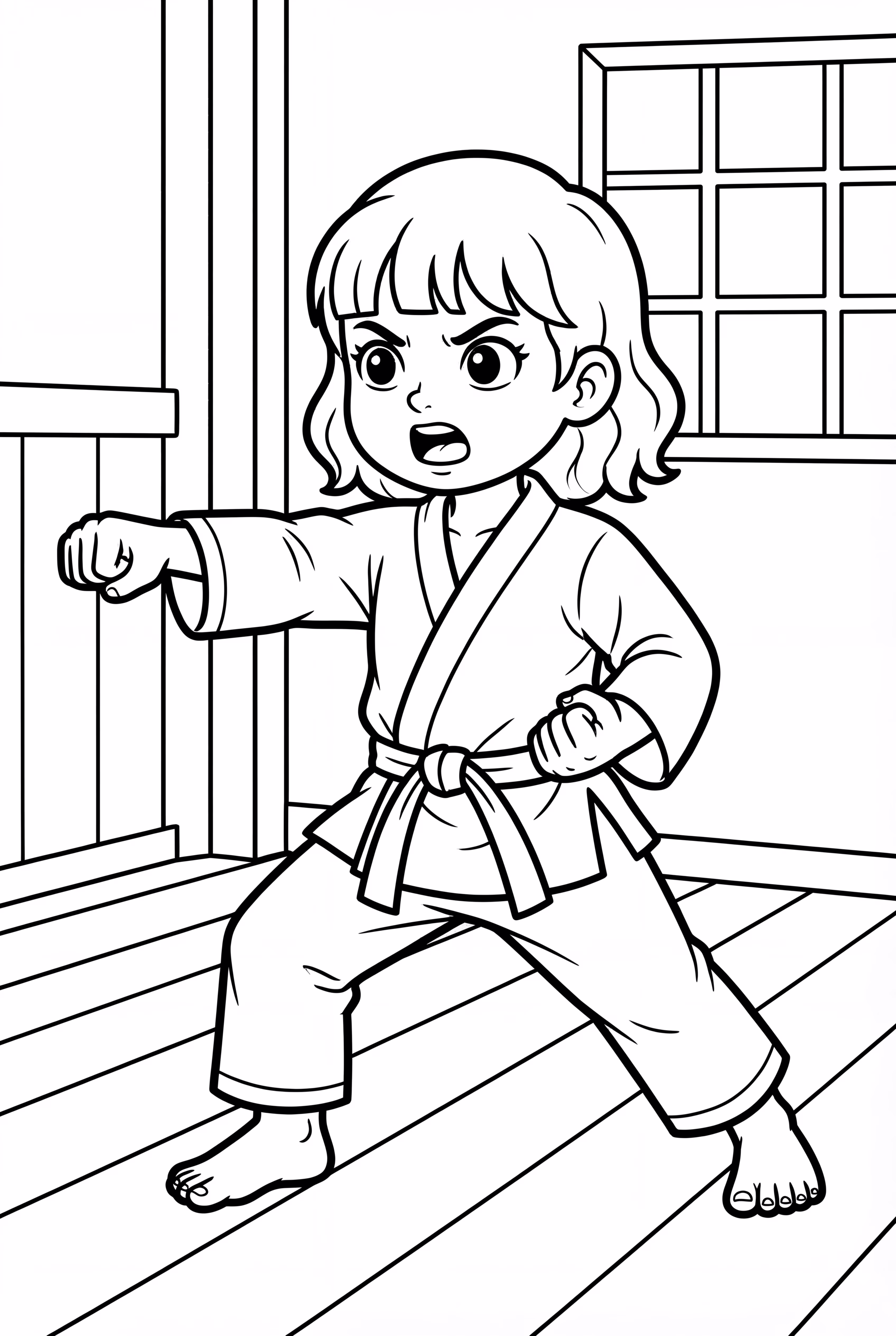 Intricate Karate Kata Sequence