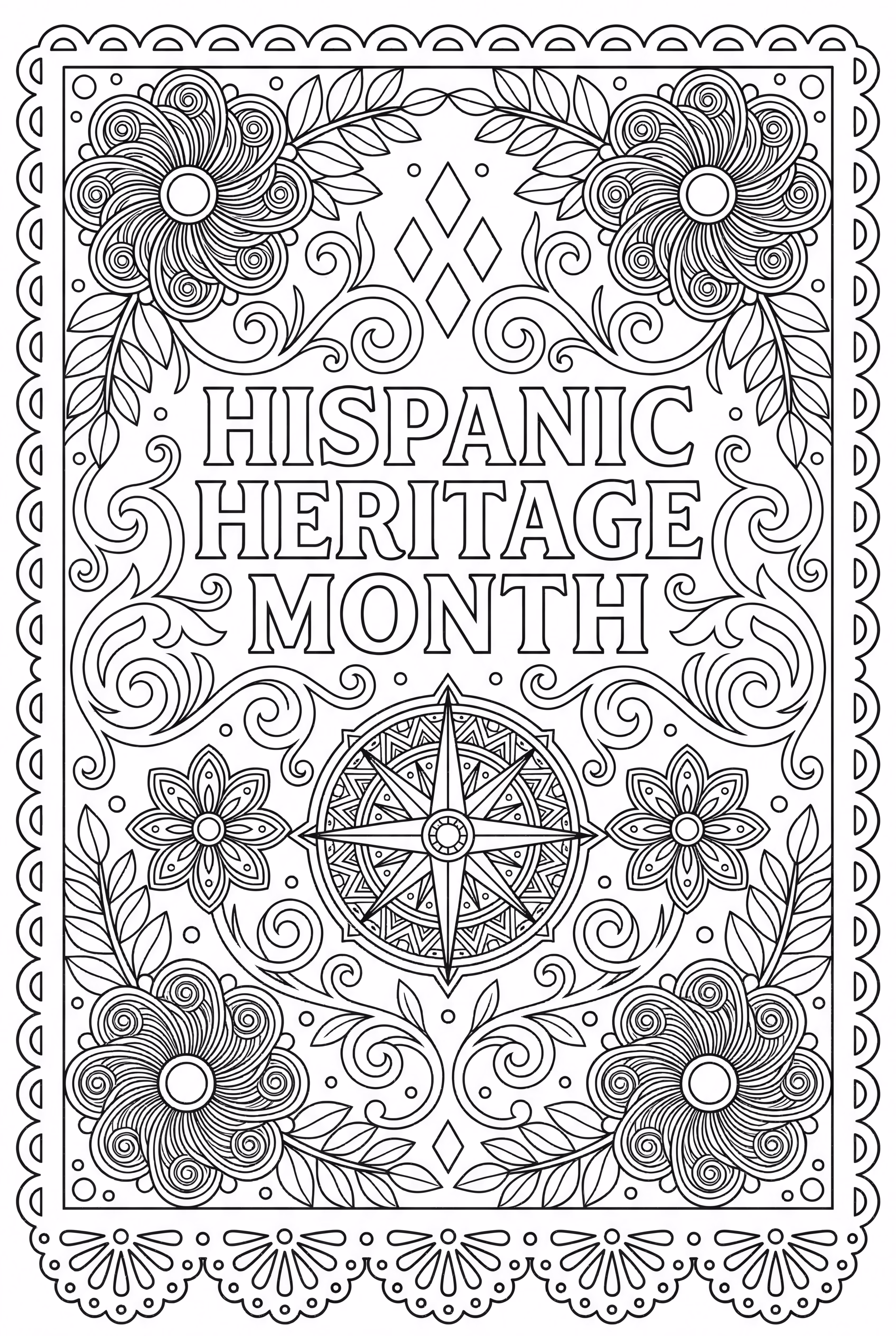 Intricate Papel Picado For Hispanic Heritage Month