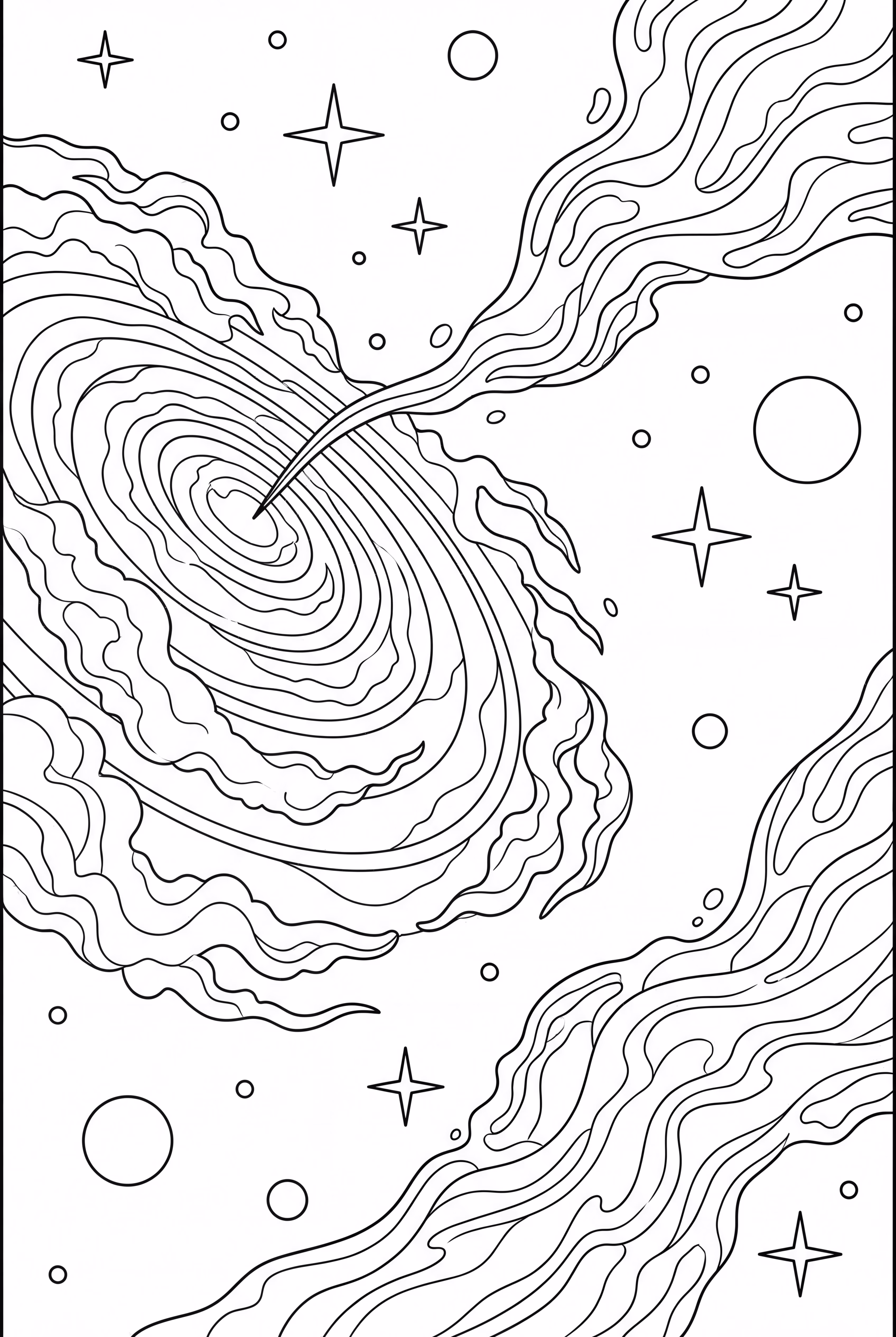 Nébuleuse Spatiale Complexe