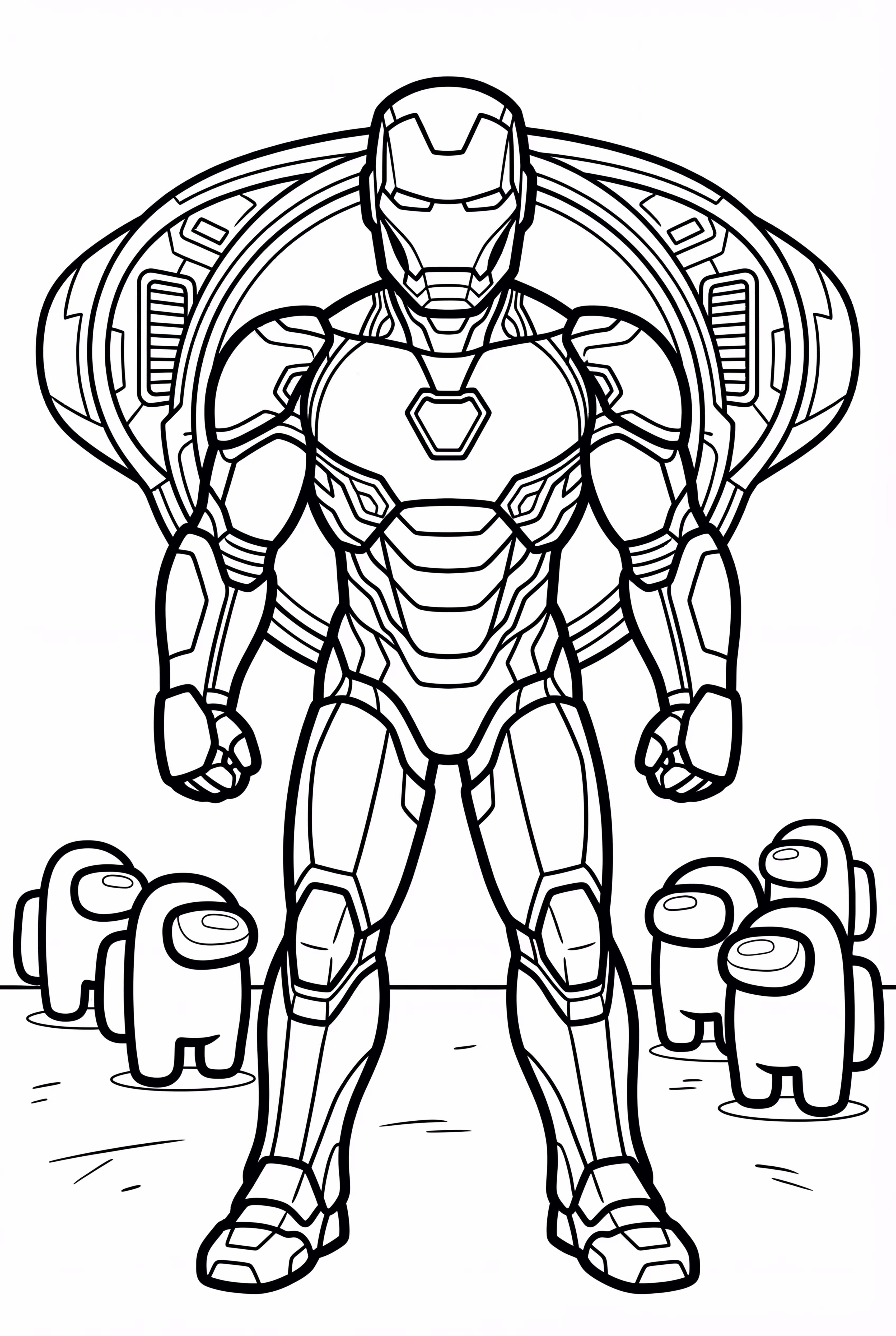 Iron Man and Among Us Crossover