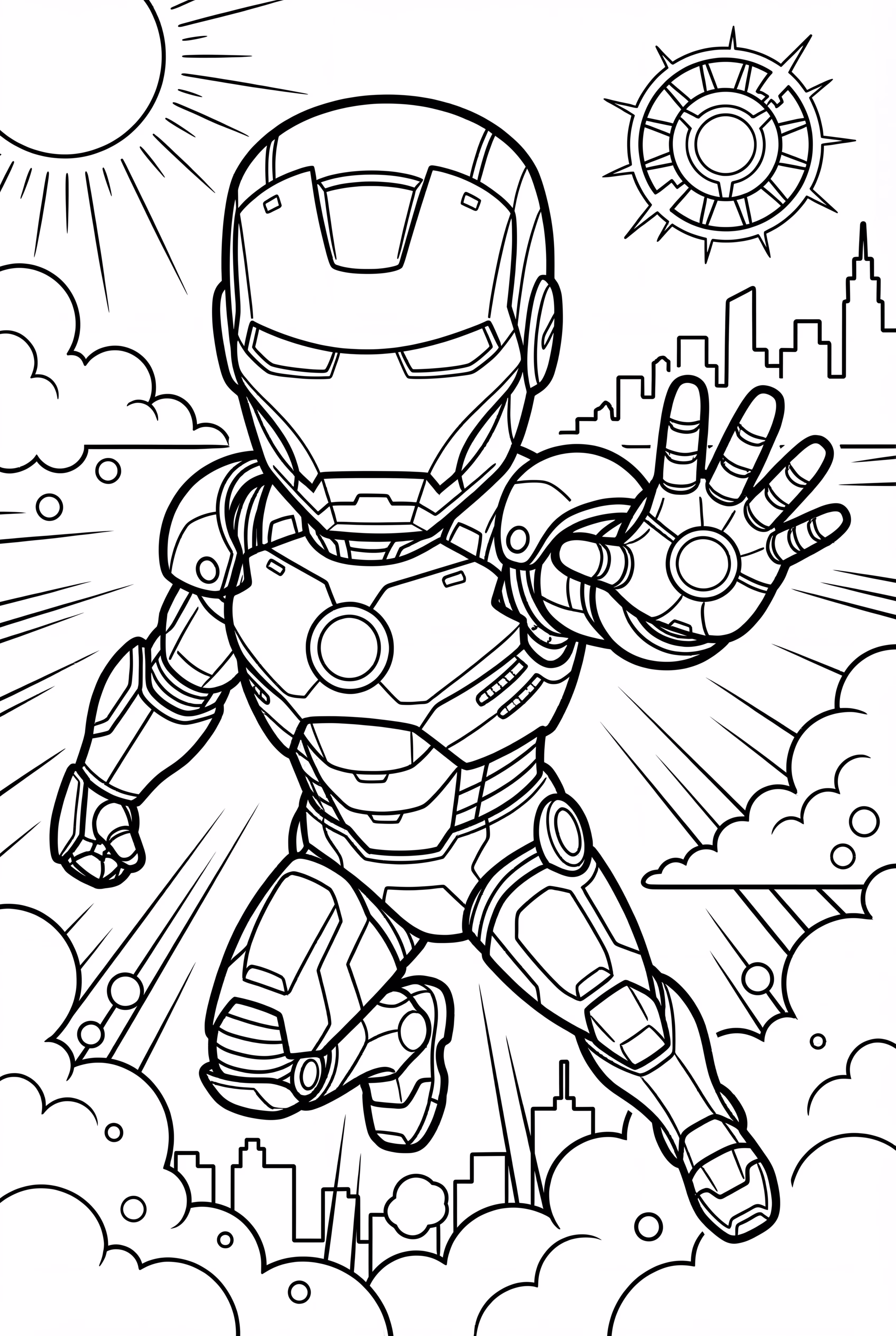 Iron Man Flying High