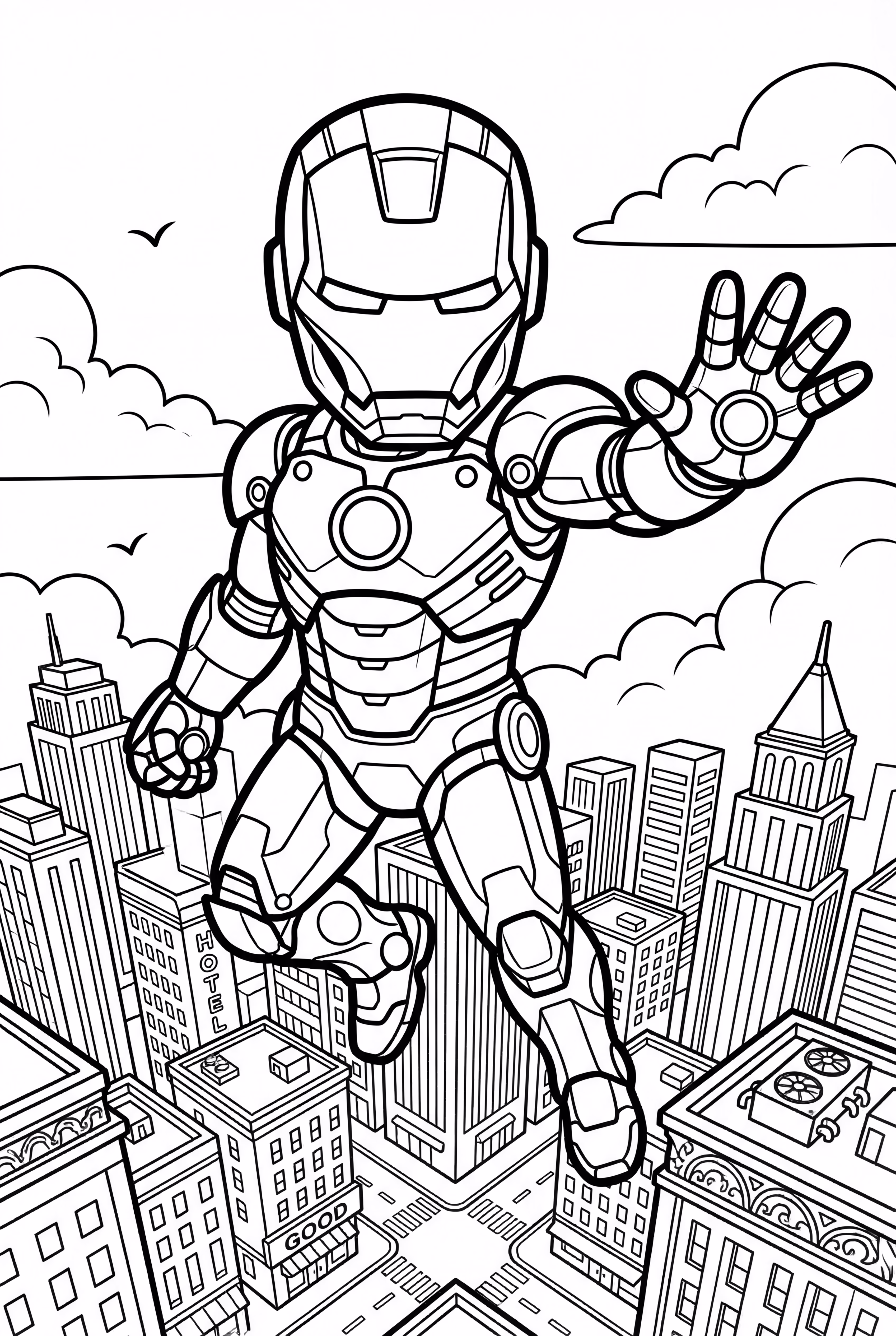 Iron Man Flying High-2