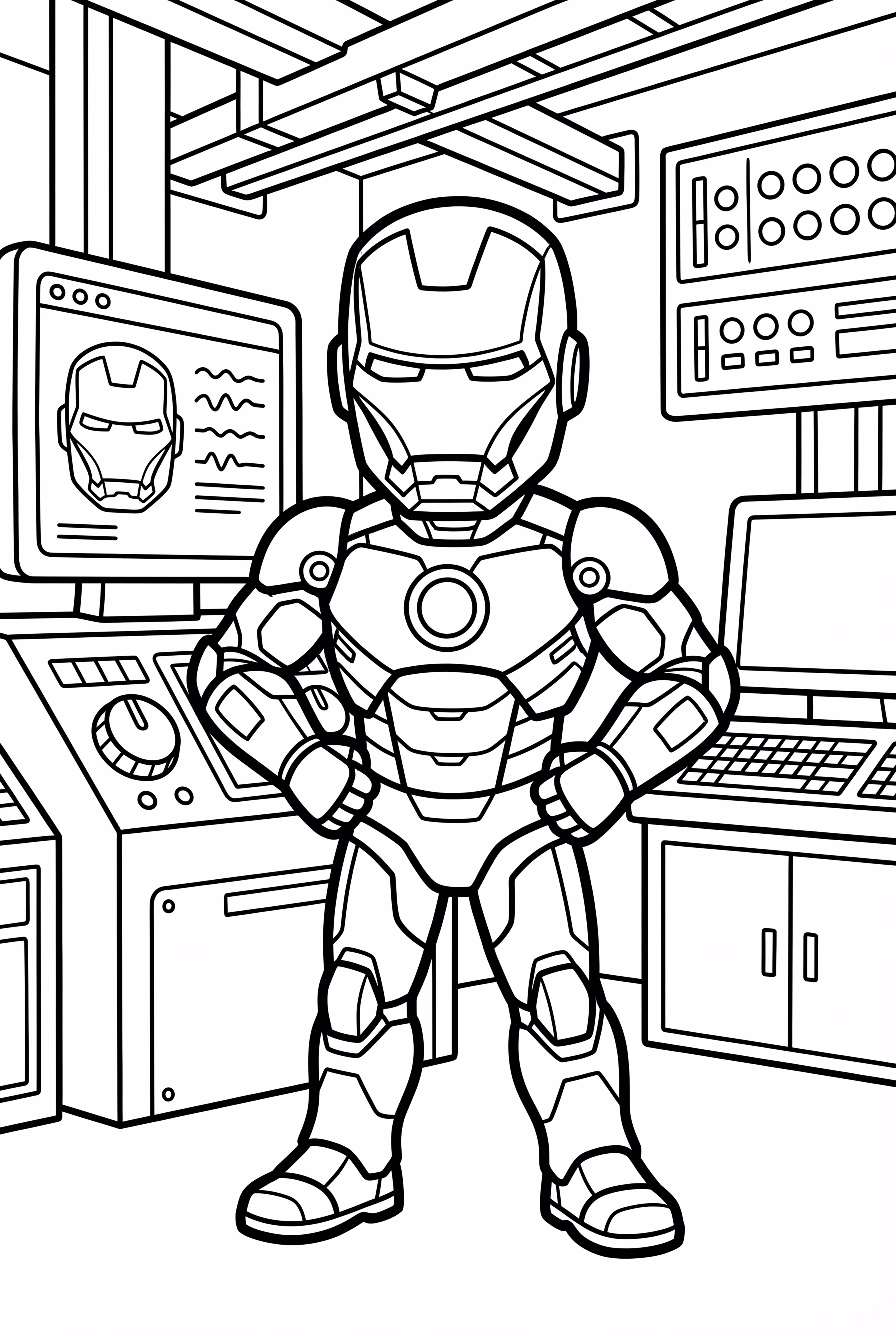 Iron Man in a High-Tech Workshop-2